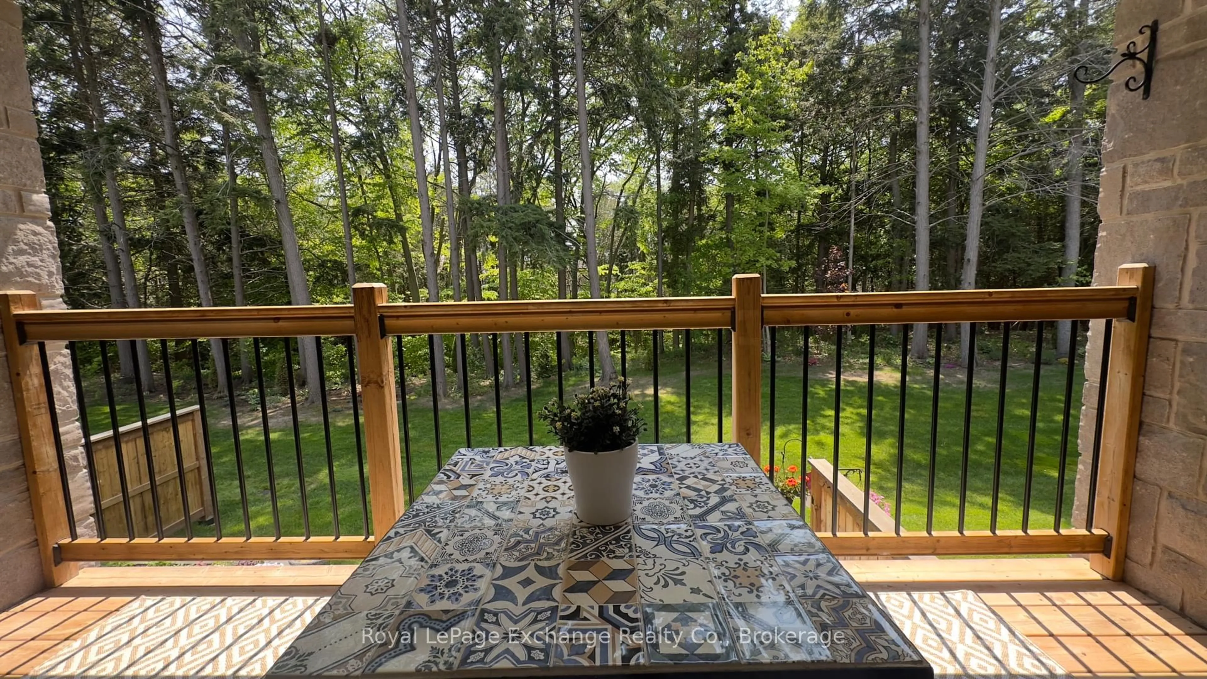 Patio, forest/trees view for 552 Durham St #14, Kincardine Ontario N2Z 0G5