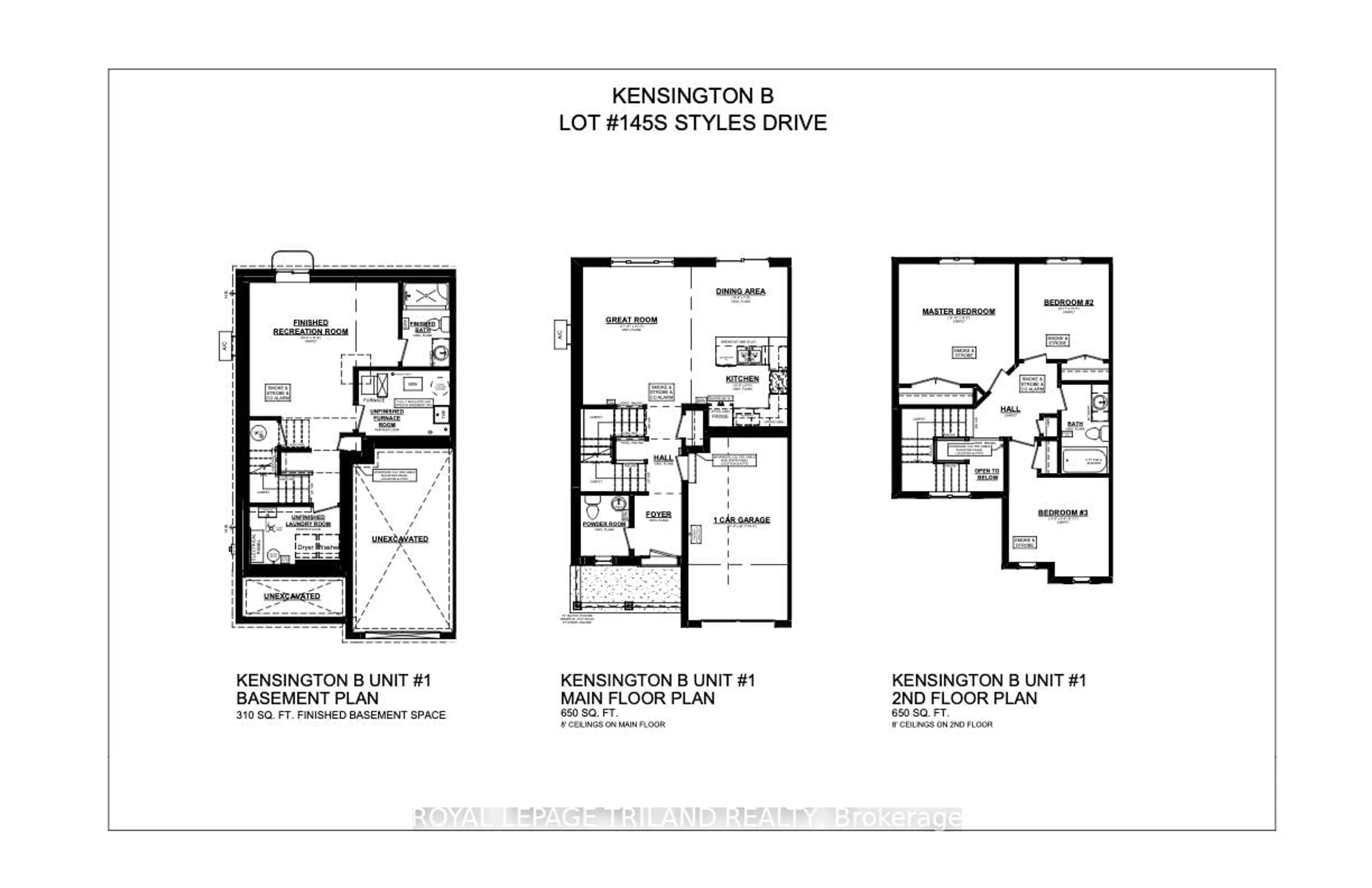 Floor plan for 145 STYLES Dr, St. Thomas Ontario N5R 0R1