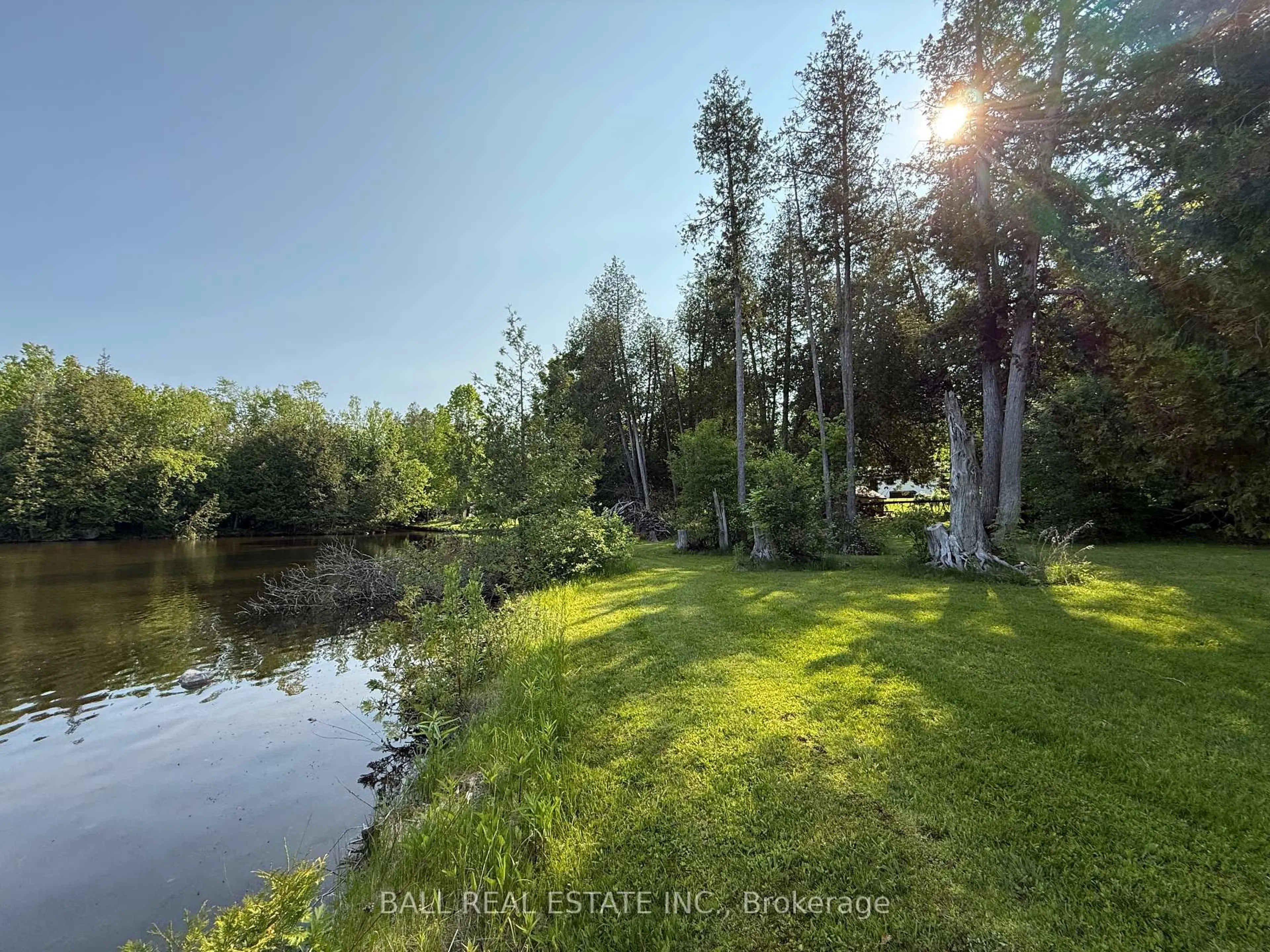 A pic from outside/outdoor area/front of a property/back of a property/a pic from drone, water/lake/river/ocean view for 491 Sawmill Rd, Douro-Dummer Ontario K0L 2H0