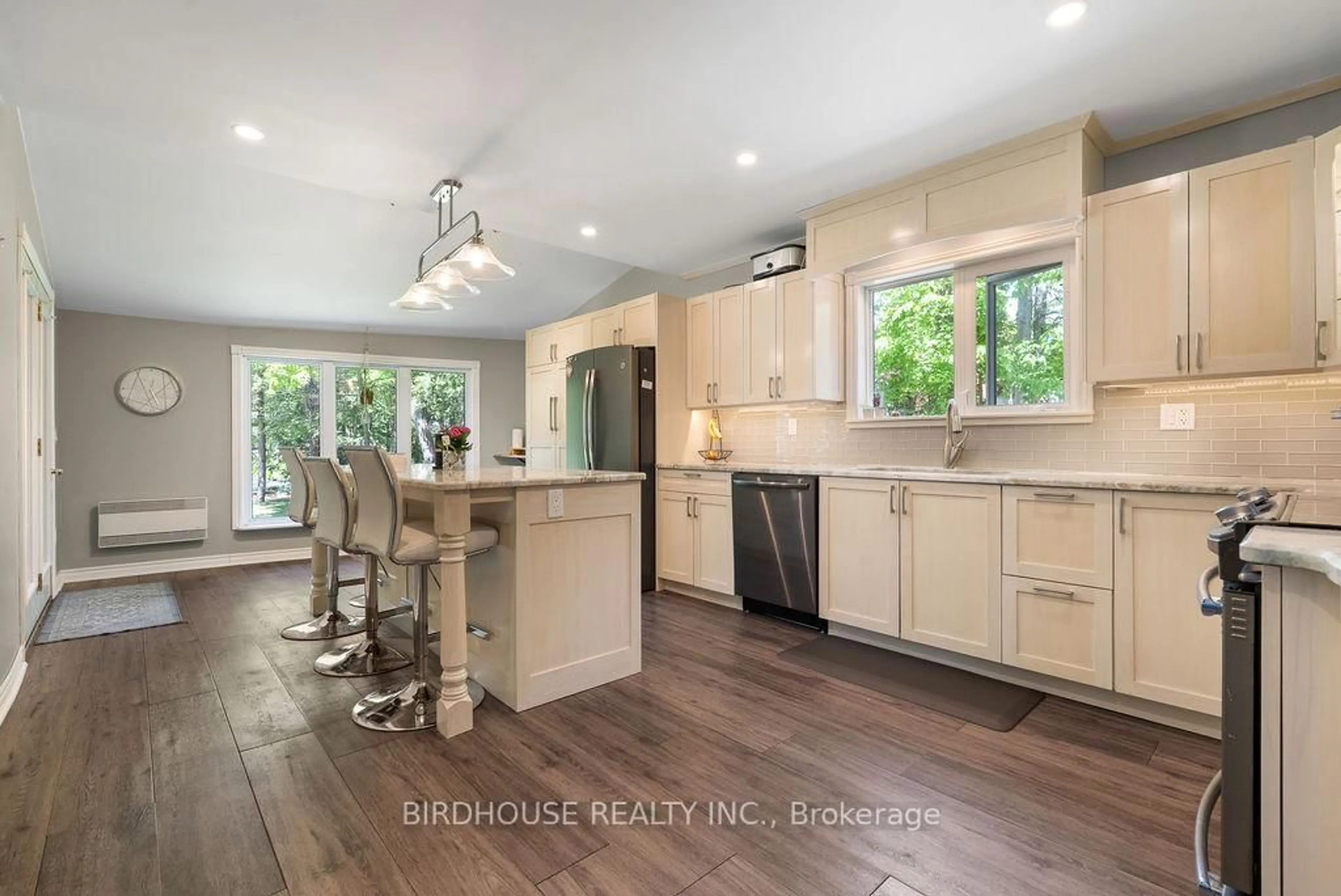 Open concept kitchen, ceramic/tile floor for 398 Edwina Dr, Trent Lakes Ontario K0M 1A0
