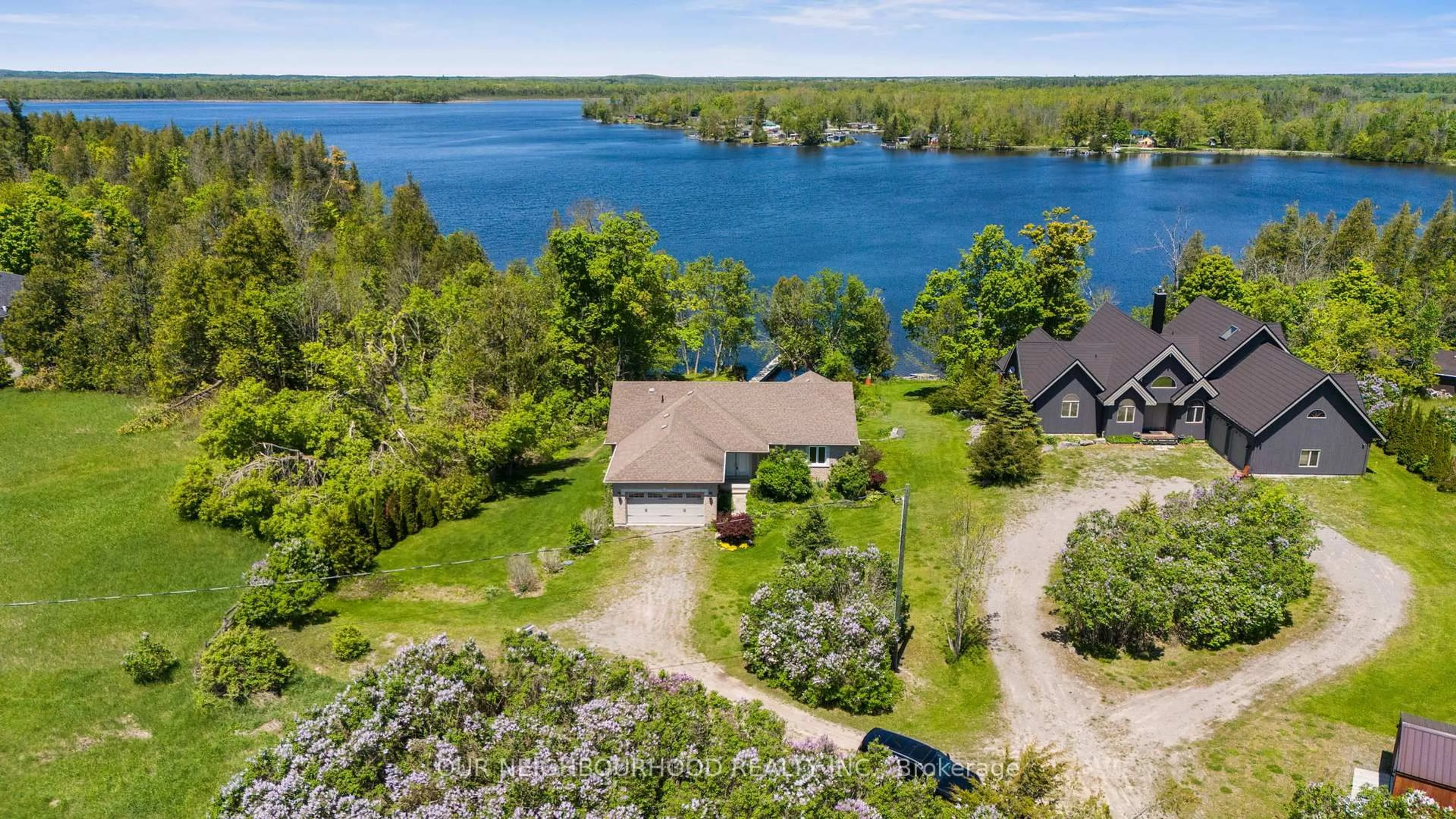 A pic from outside/outdoor area/front of a property/back of a property/a pic from drone, water/lake/river/ocean view for 7650E County Rd 50 N/A, Trent Hills Ontario K0L 1L0