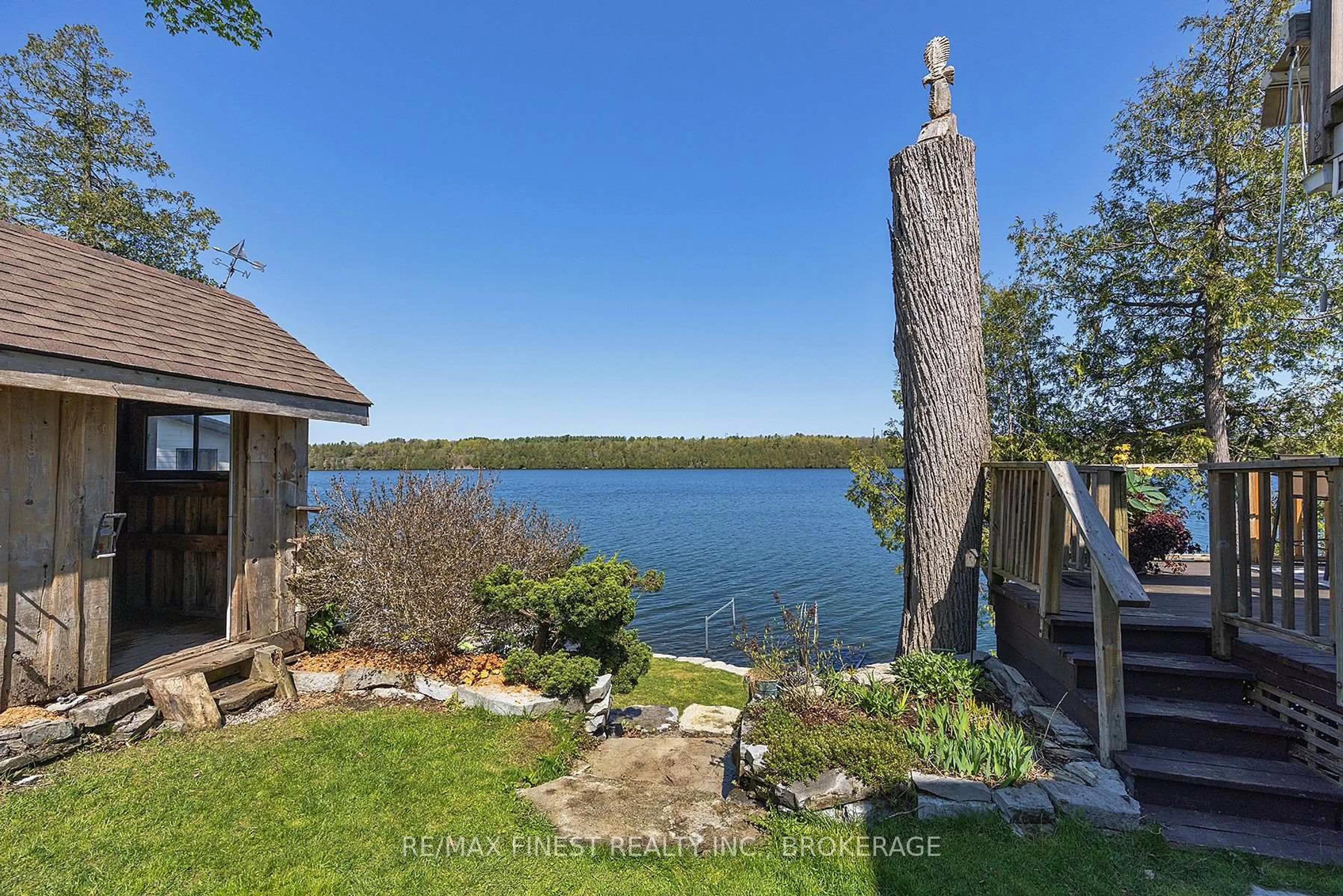 Patio, water/lake/river/ocean view for 1048 Lark Lane, Inverary Ontario K0H 1X0
