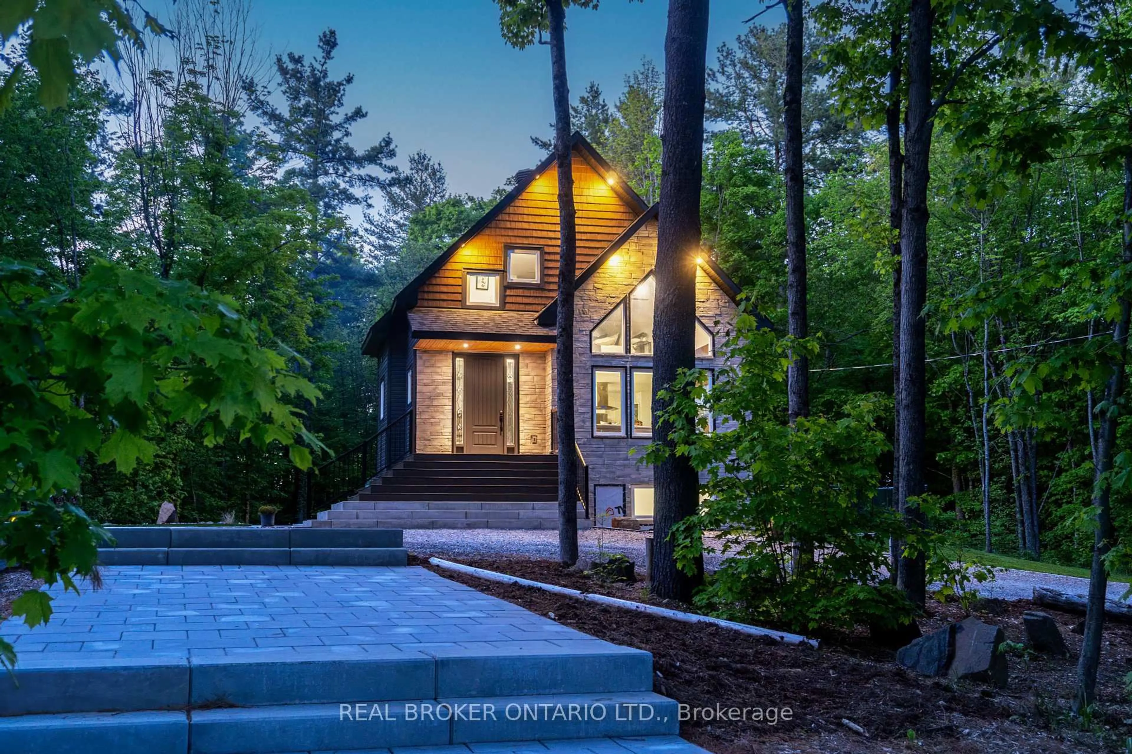 Home with brick exterior material, water/lake/river/ocean view for 314 Maberly Station Rd, Maberly Ontario K0H 2B0