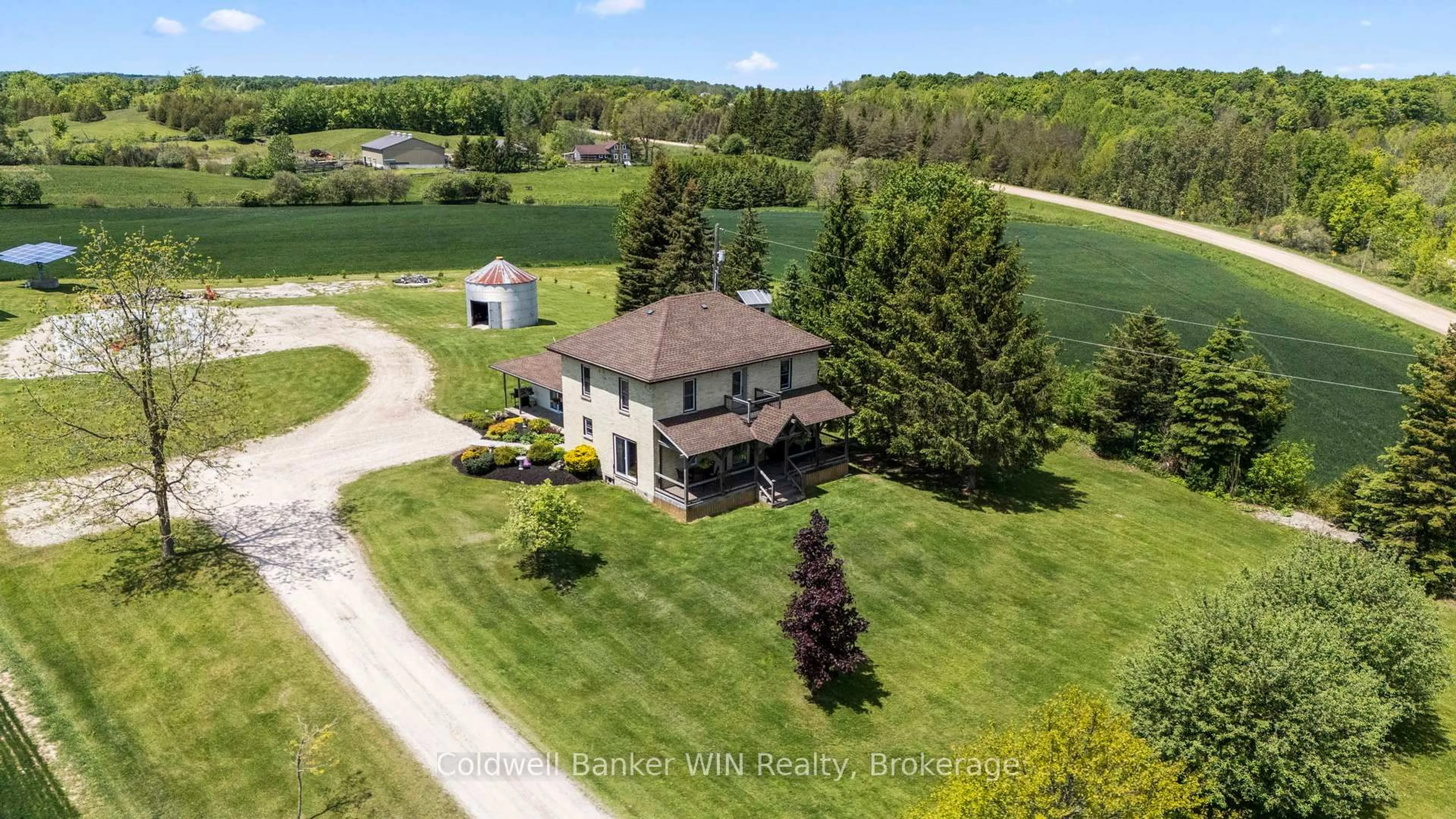A pic from outside/outdoor area/front of a property/back of a property/a pic from drone, unknown for 221 Field Rd, South Bruce Ontario N0G 2J0