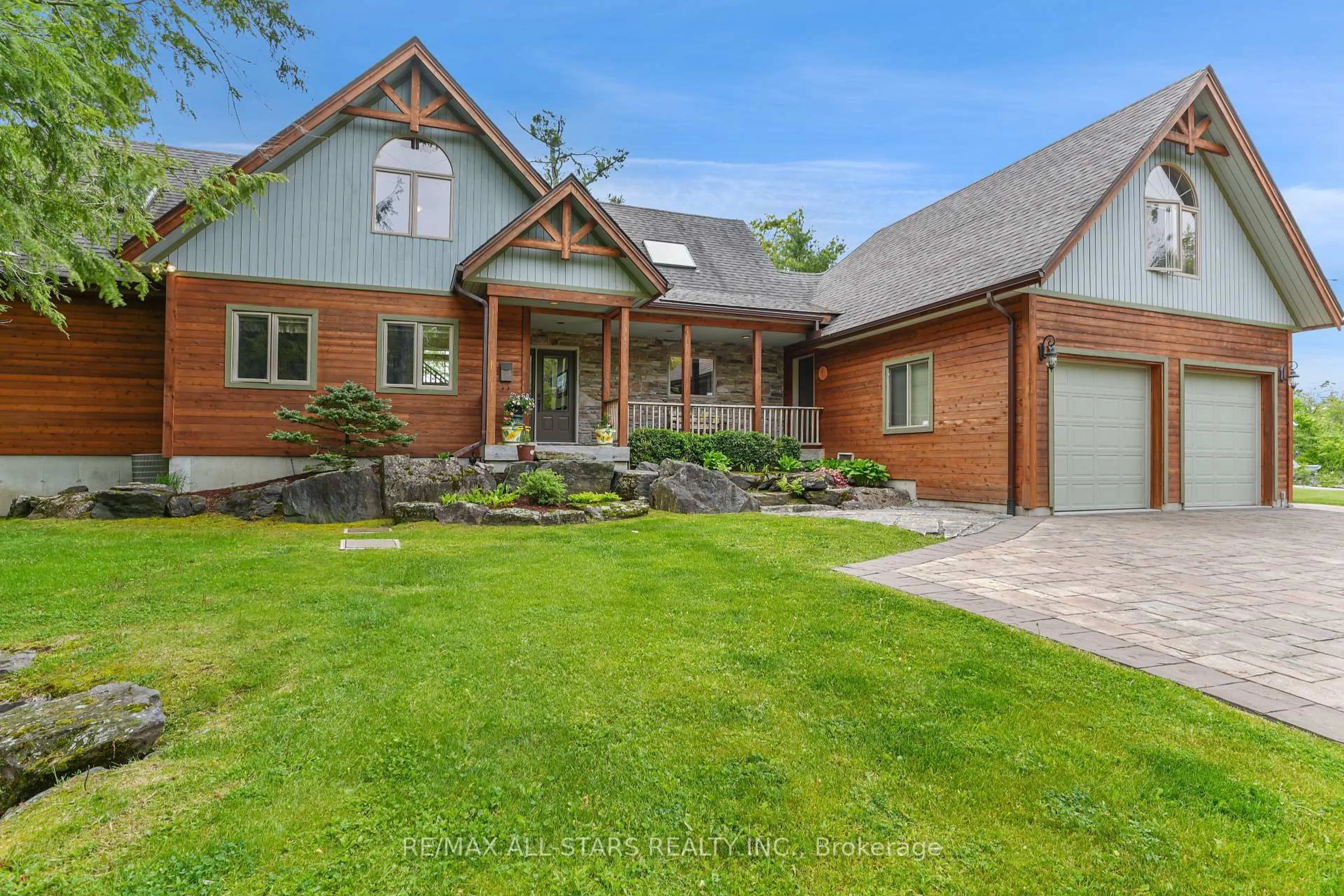 Home with brick exterior material, street for 9 Evergreen Way, Trent Lakes Ontario K0M 1A0