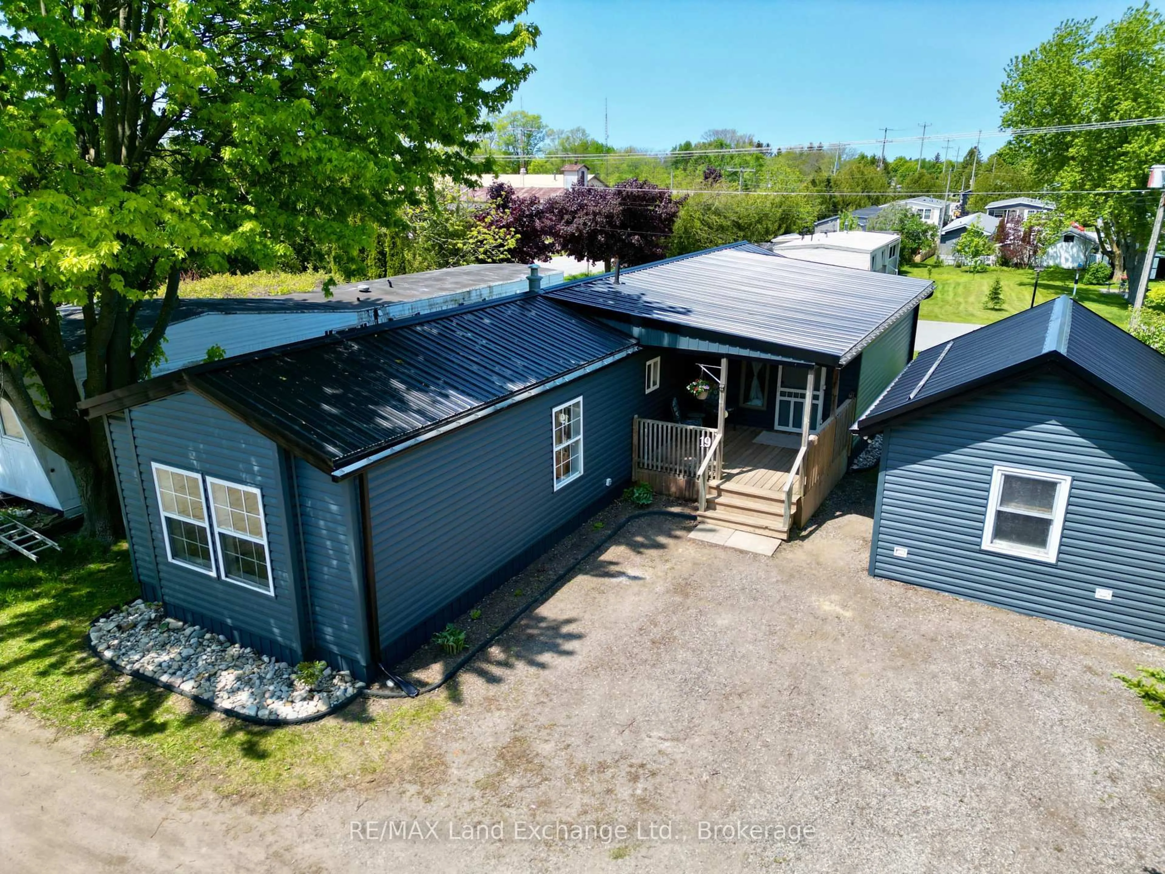 A pic from outside/outdoor area/front of a property/back of a property/a pic from drone, building for 332-19 Concession 6 Rd, Saugeen Shores Ontario N0H 2C7