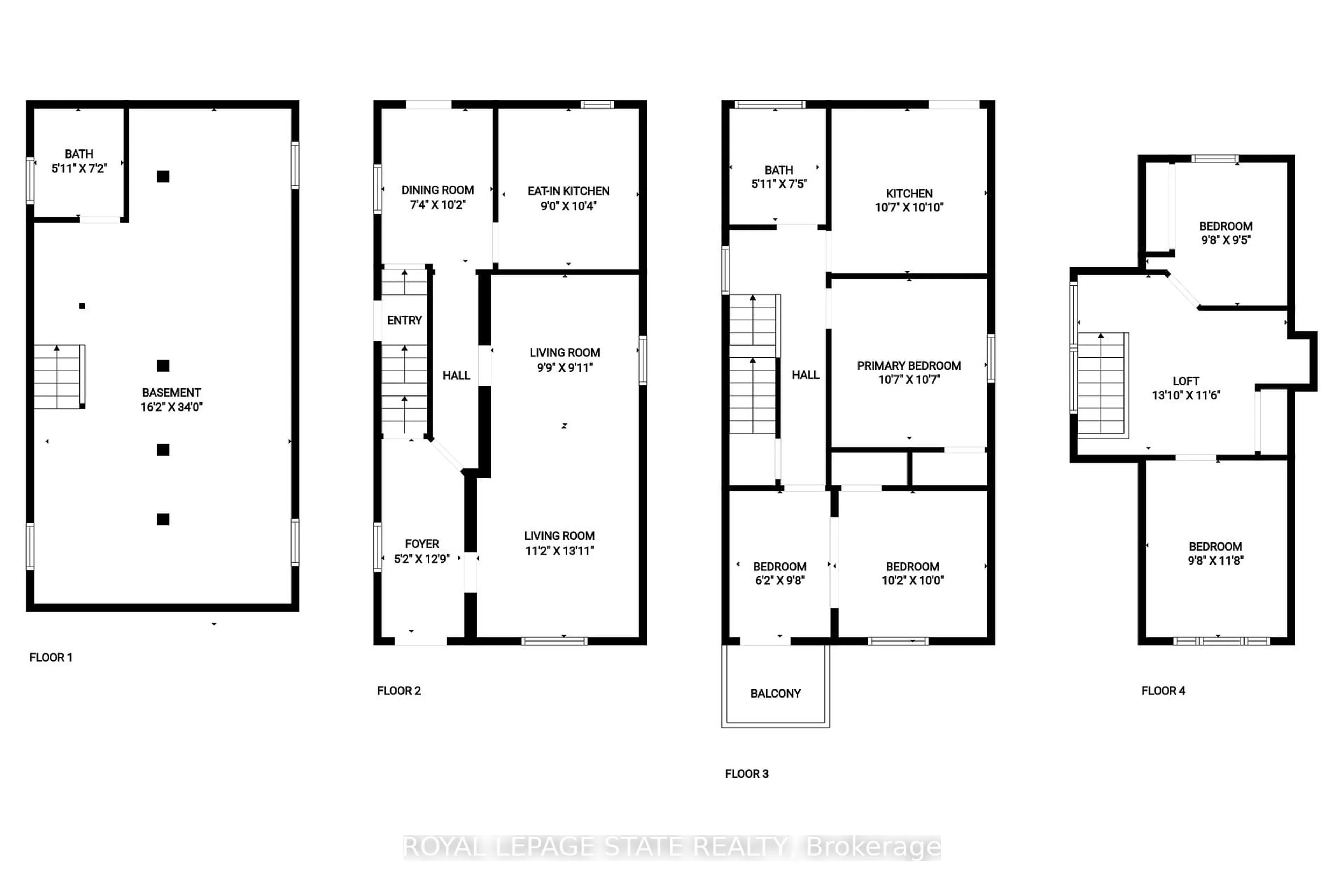 Floor plan for 44 Arthur Ave, Hamilton Ontario L8L 6C5