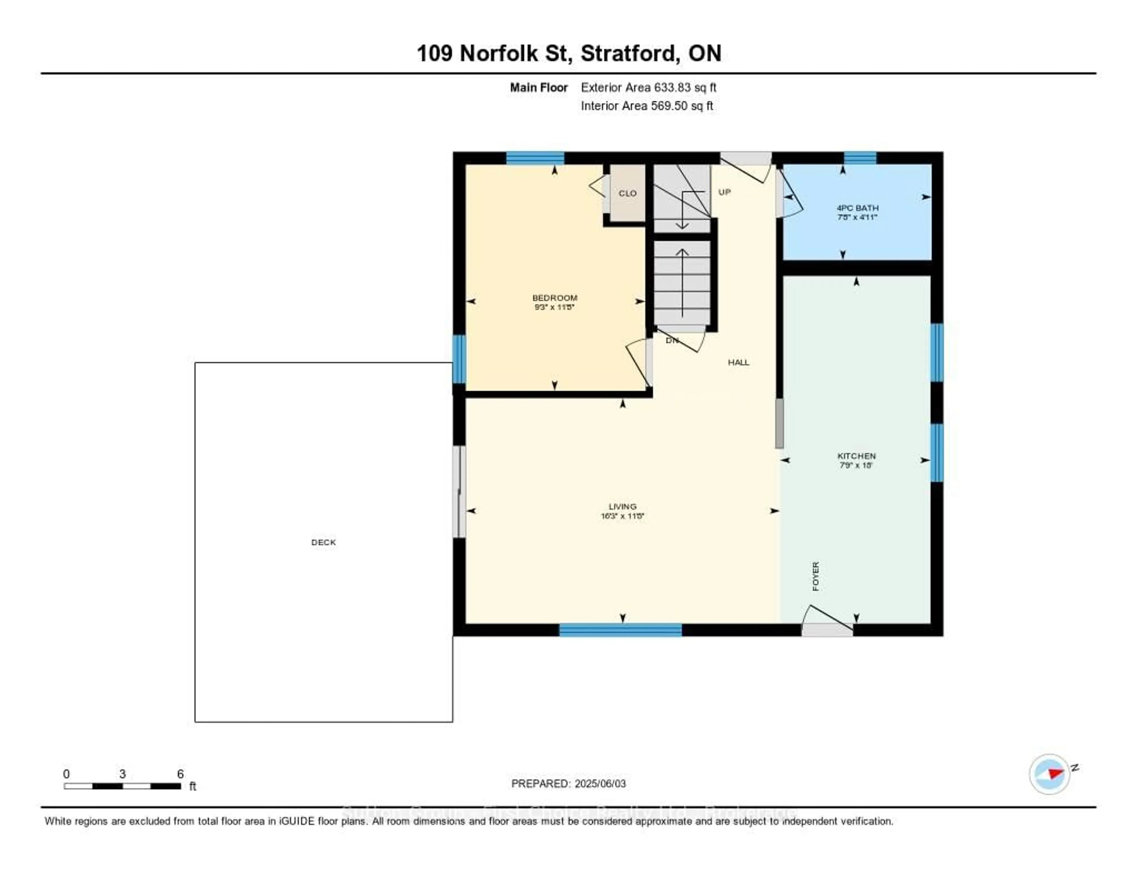 Floor plan for 109 Norfolk St, Stratford Ontario N5A 3Y7