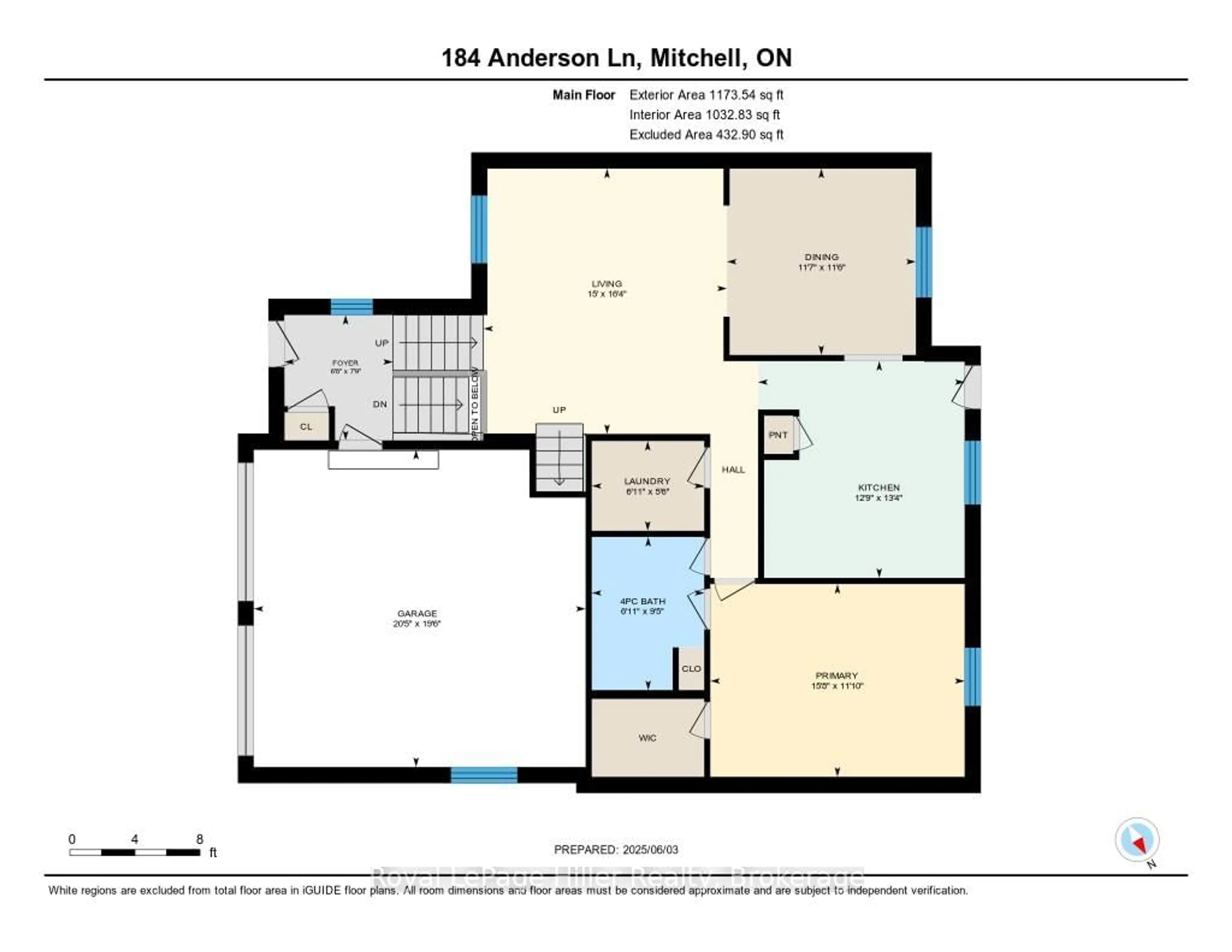 Floor plan for 184 Anderson Lane, West Perth Ontario N0K 1N0