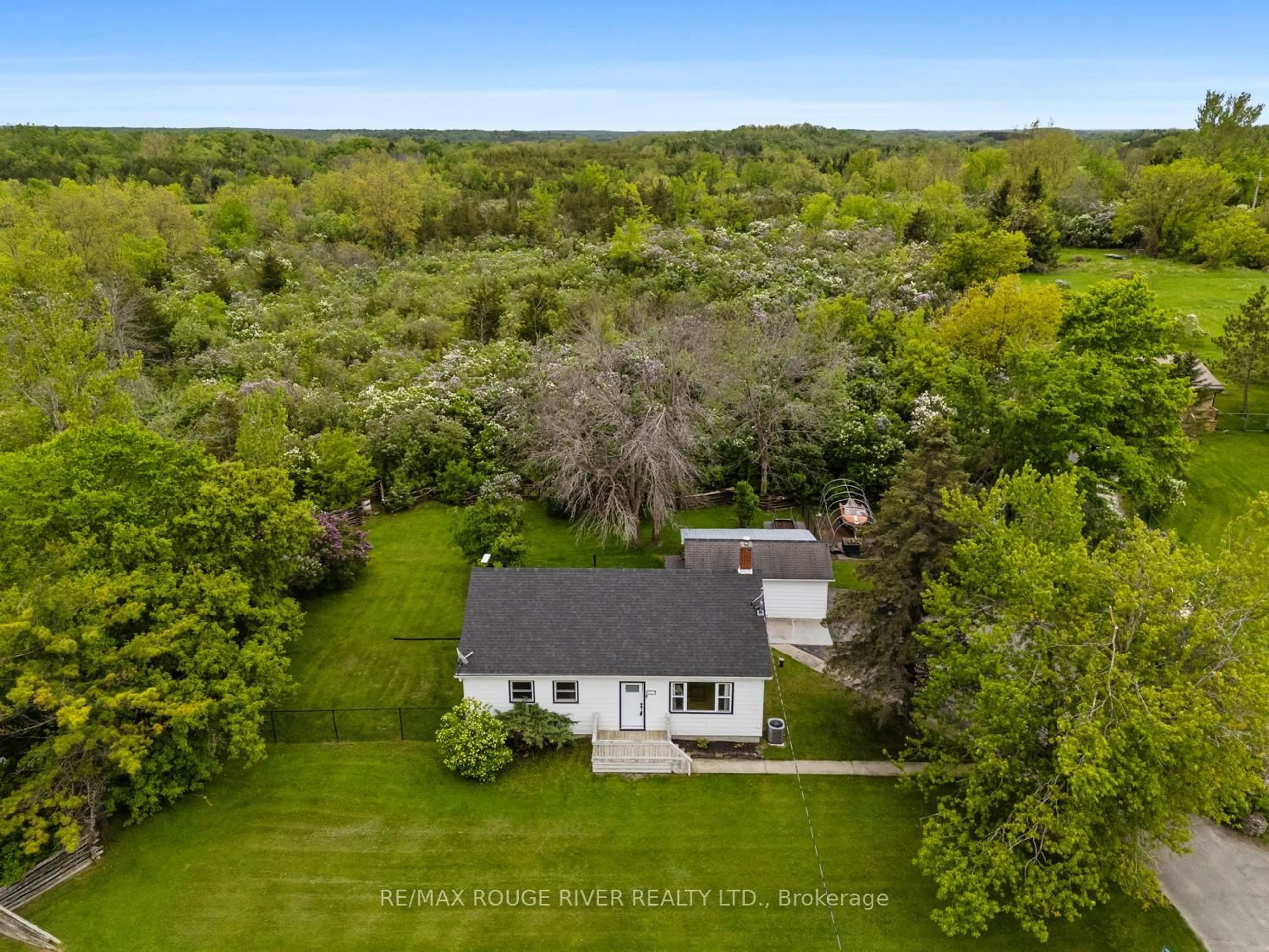 A pic from outside/outdoor area/front of a property/back of a property/a pic from drone, water/lake/river/ocean view for 4067 Shannonville Rd, Belleville Ontario K0K 2Y0