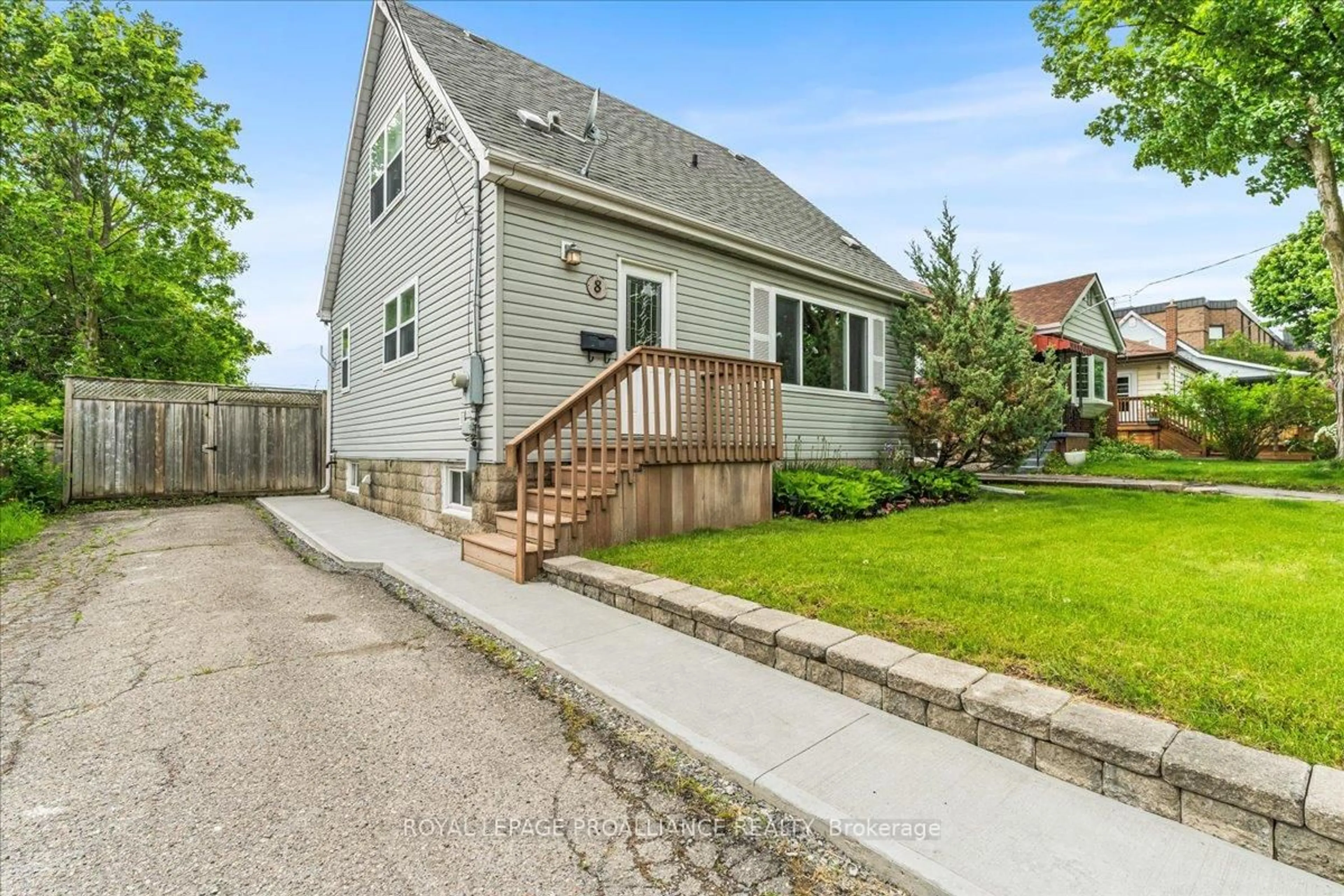 Home with vinyl exterior material, street for 8 Carmen Ave, Belleville Ontario K8P 3A5