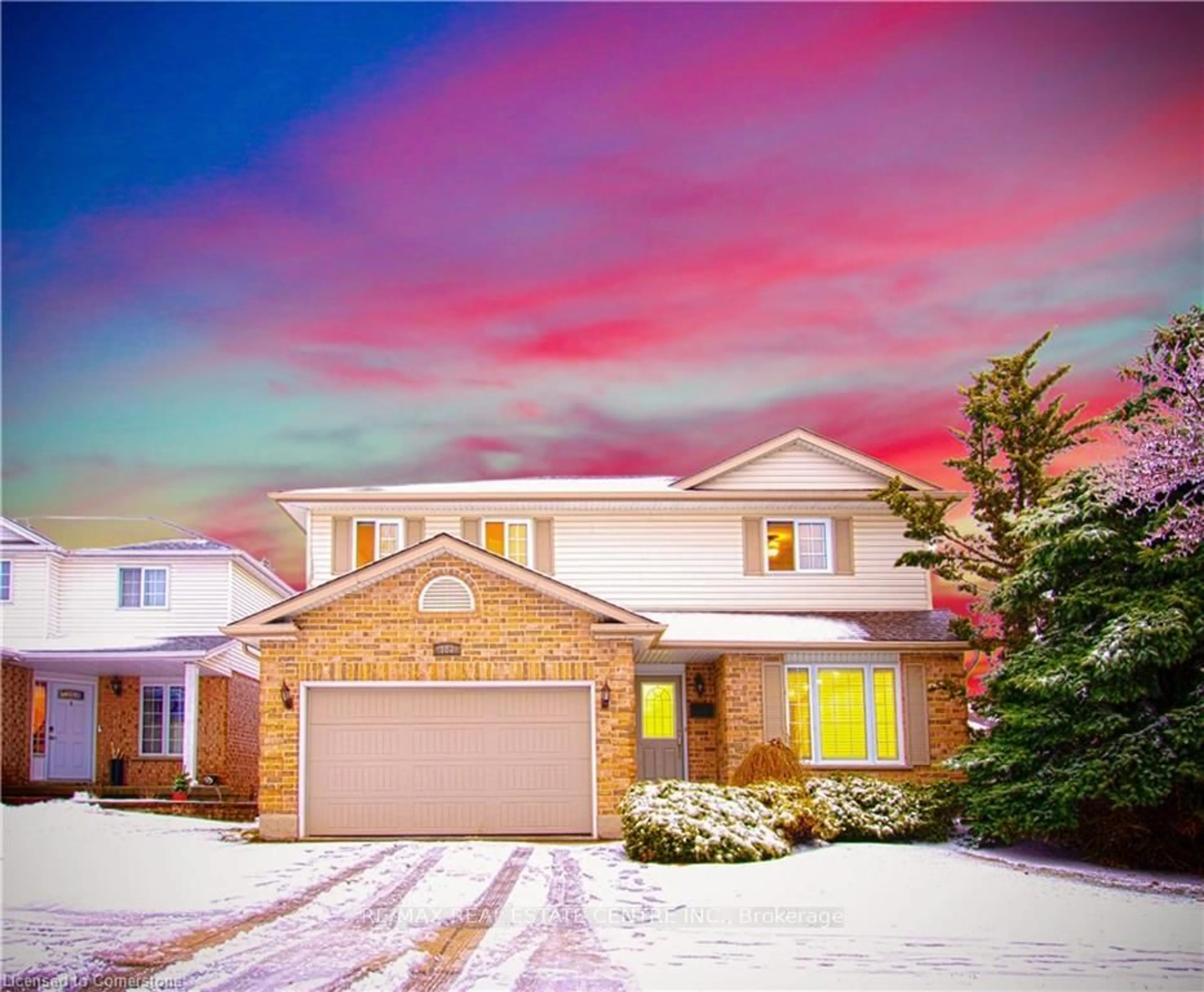 Home with brick exterior material, street for 187 DAIMLER Dr, Kitchener Ontario N2A 4C8