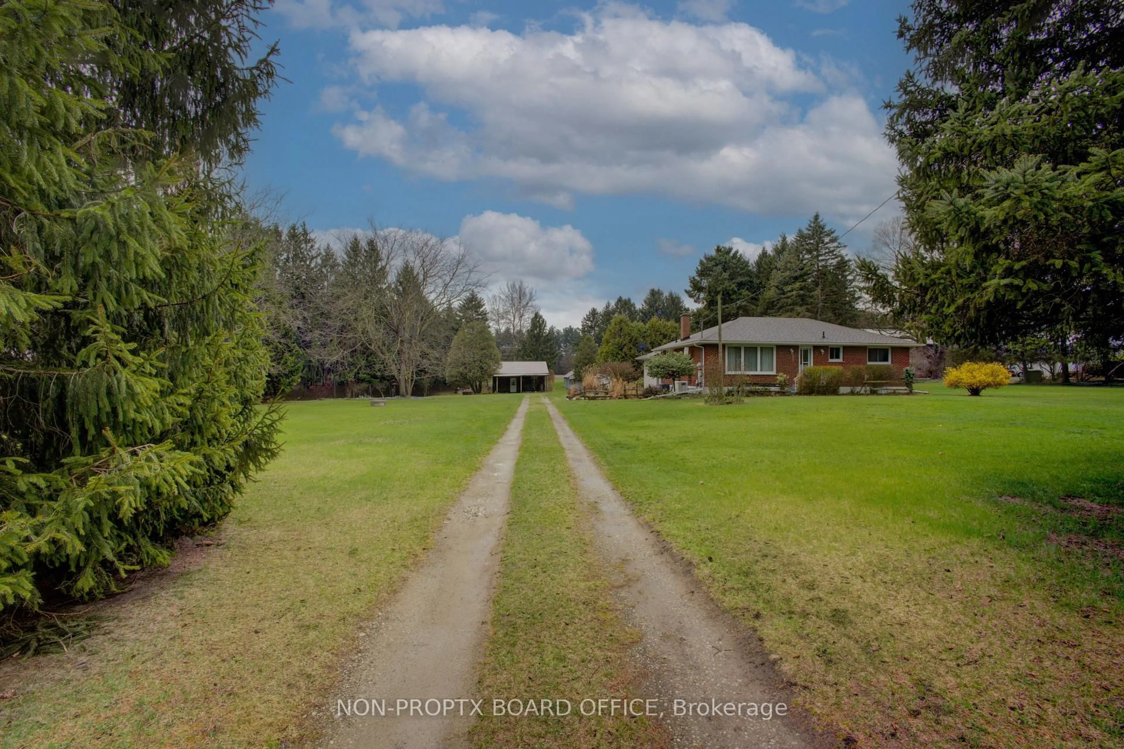 A pic from outside/outdoor area/front of a property/back of a property/a pic from drone, forest/trees view for 48 Mcgill Rd, Brant Ontario N0E 1K0