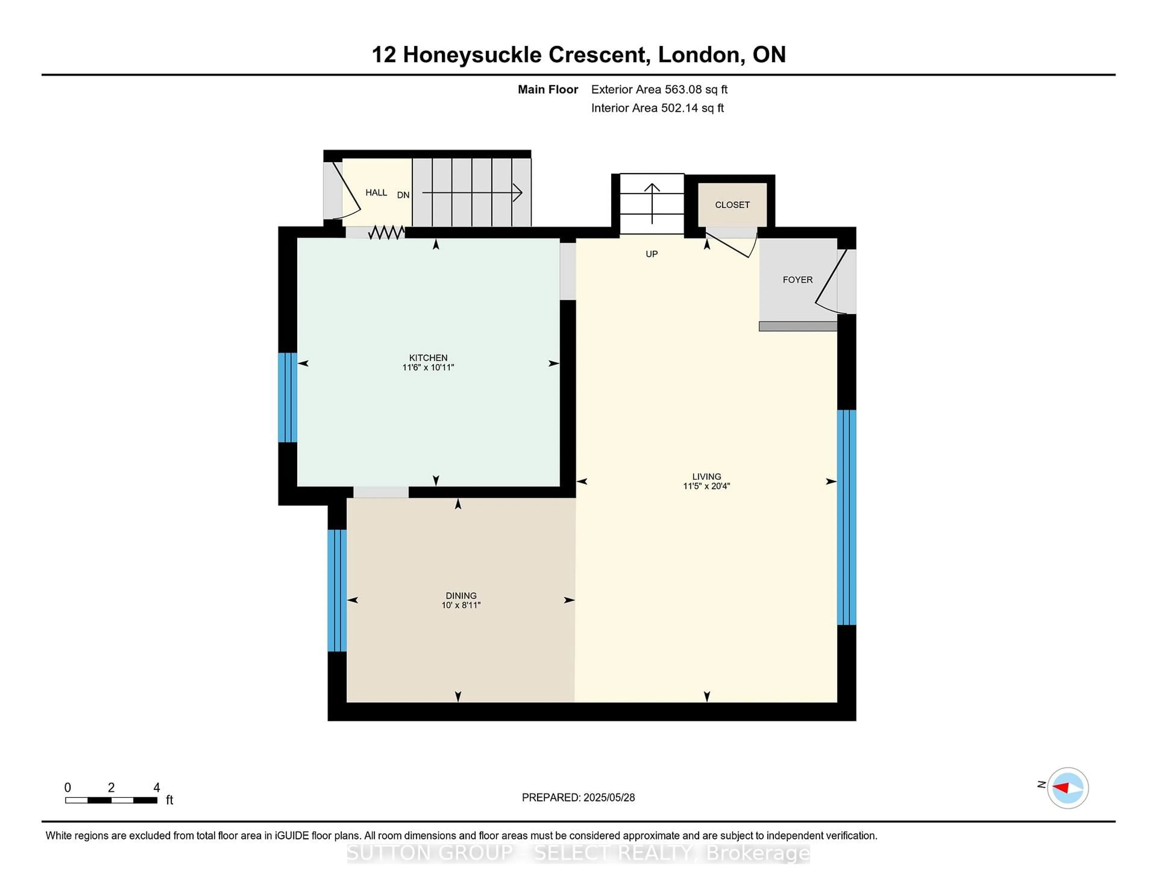 Floor plan for 12 Honeysuckle Cres, London East Ontario N5Y 4P4