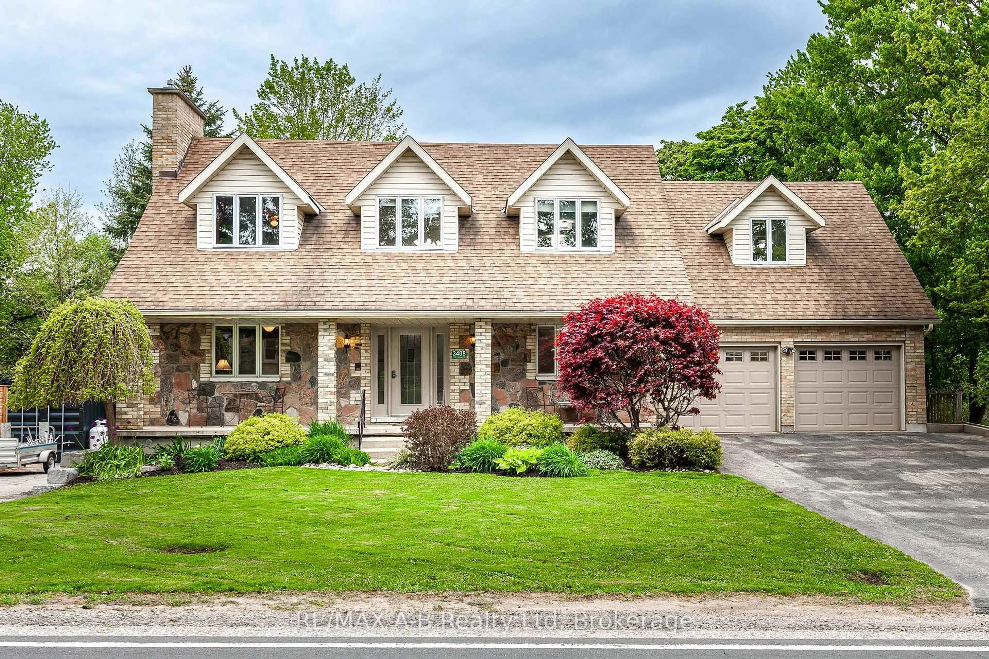 Home with brick exterior material, street for 3408 Perth Road 130 Rd, Perth South Ontario N0K 1V0