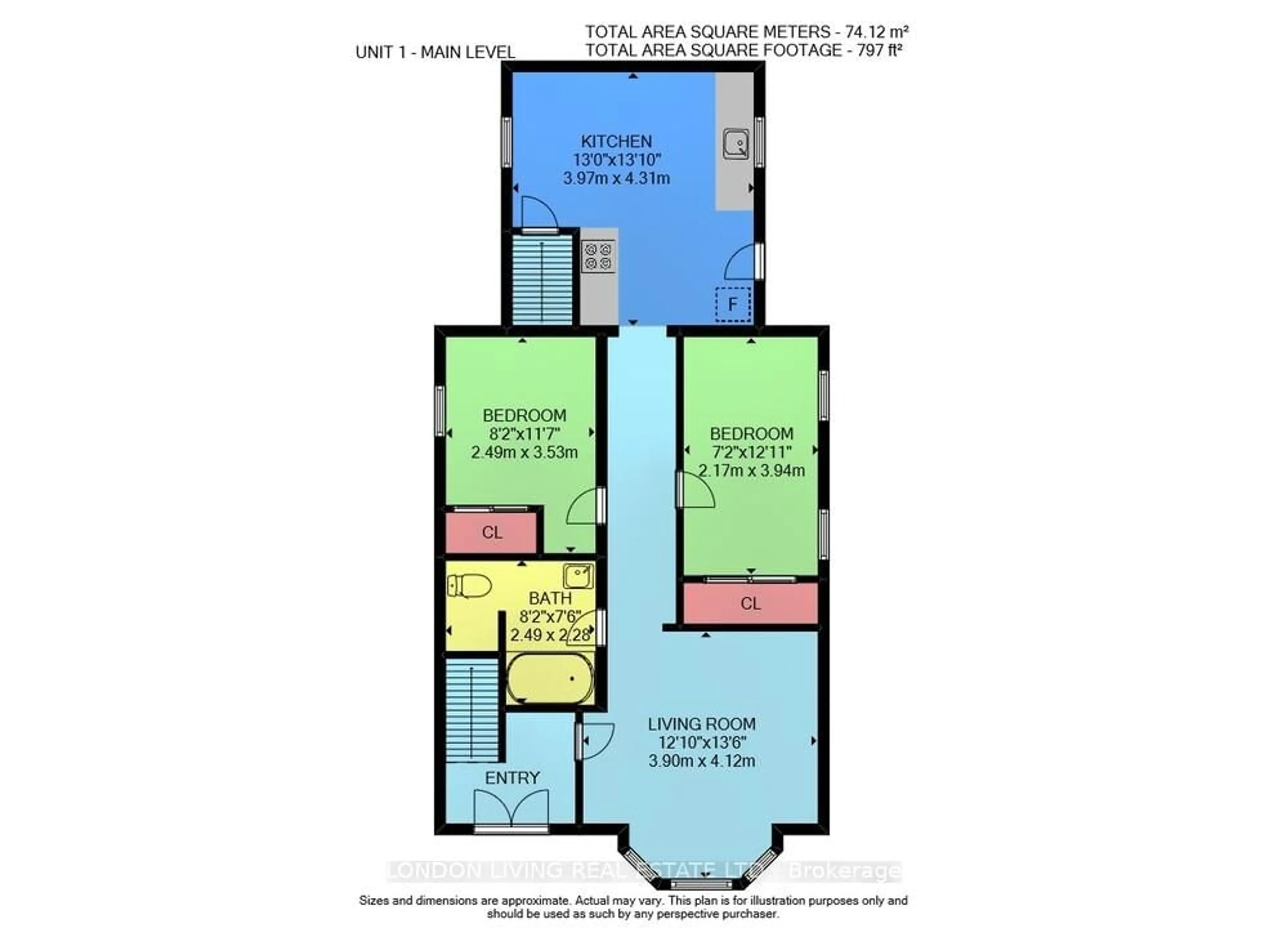 Floor plan for 46 Byron Ave, London South Ontario N6C 1C5