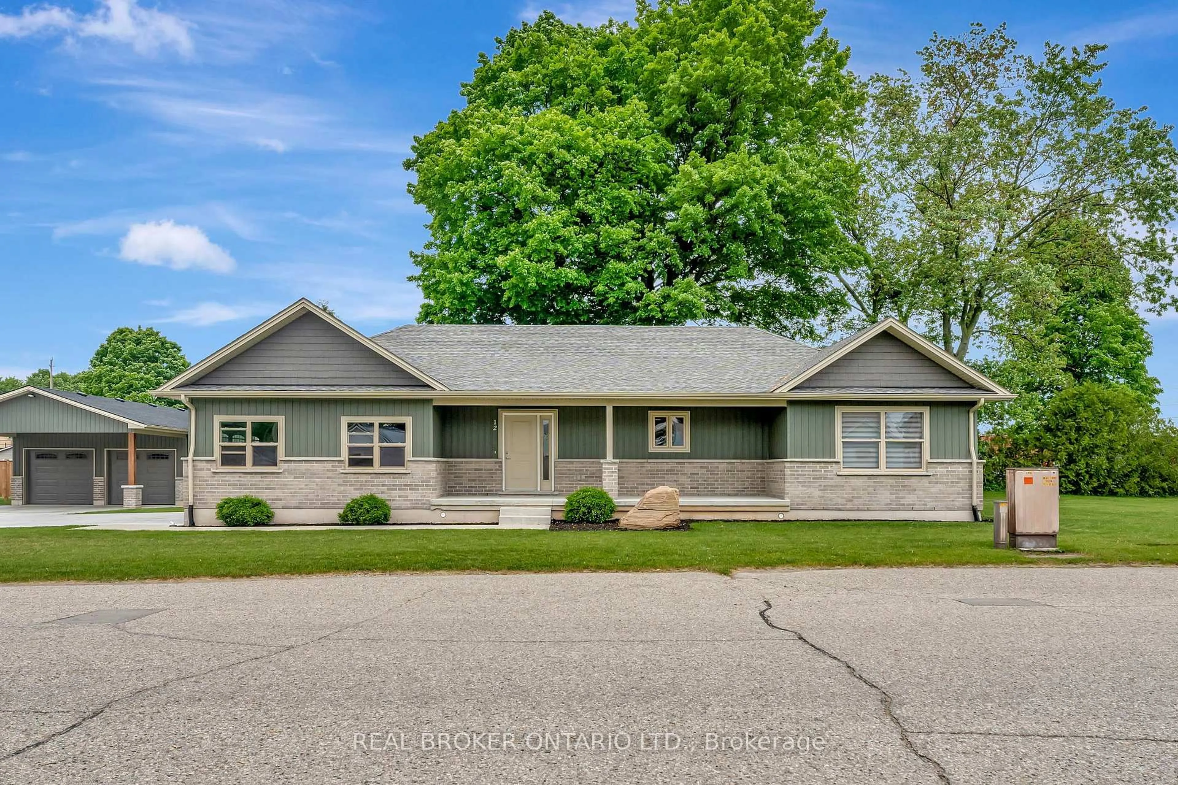 Home with vinyl exterior material, street for 12 Albert St, Norfolk Ontario N5V 2L8