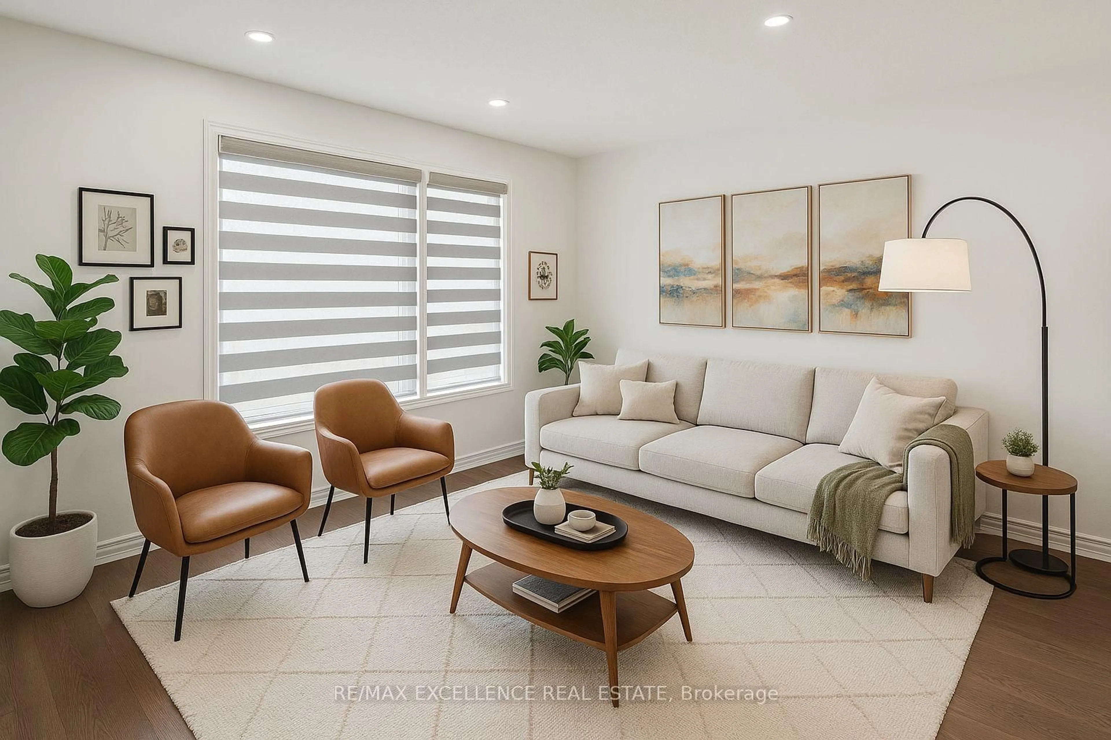 Living room with furniture, ceramic/tile floor for 69 Rush Meadow St, Kitchener Ontario N2R 1T2