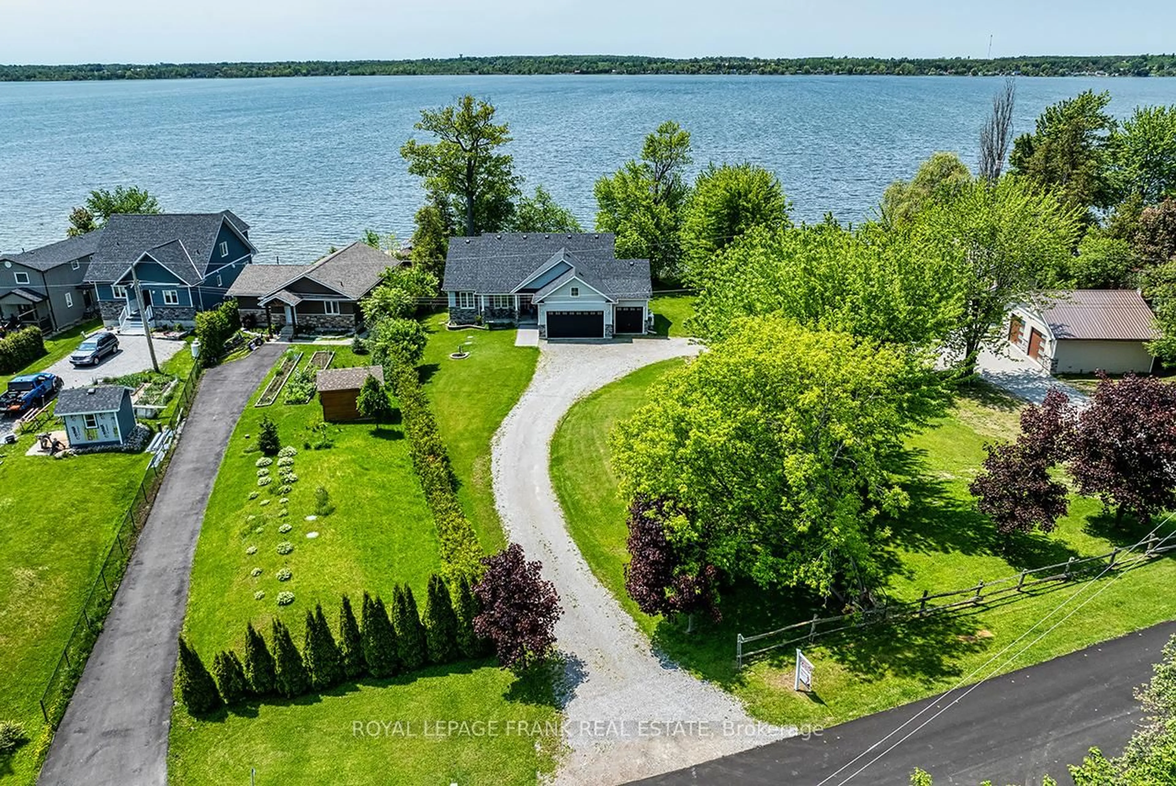 A pic from outside/outdoor area/front of a property/back of a property/a pic from drone, water/lake/river/ocean view for 54 Wakeford Rd, Kawartha Lakes Ontario K0M 2C0