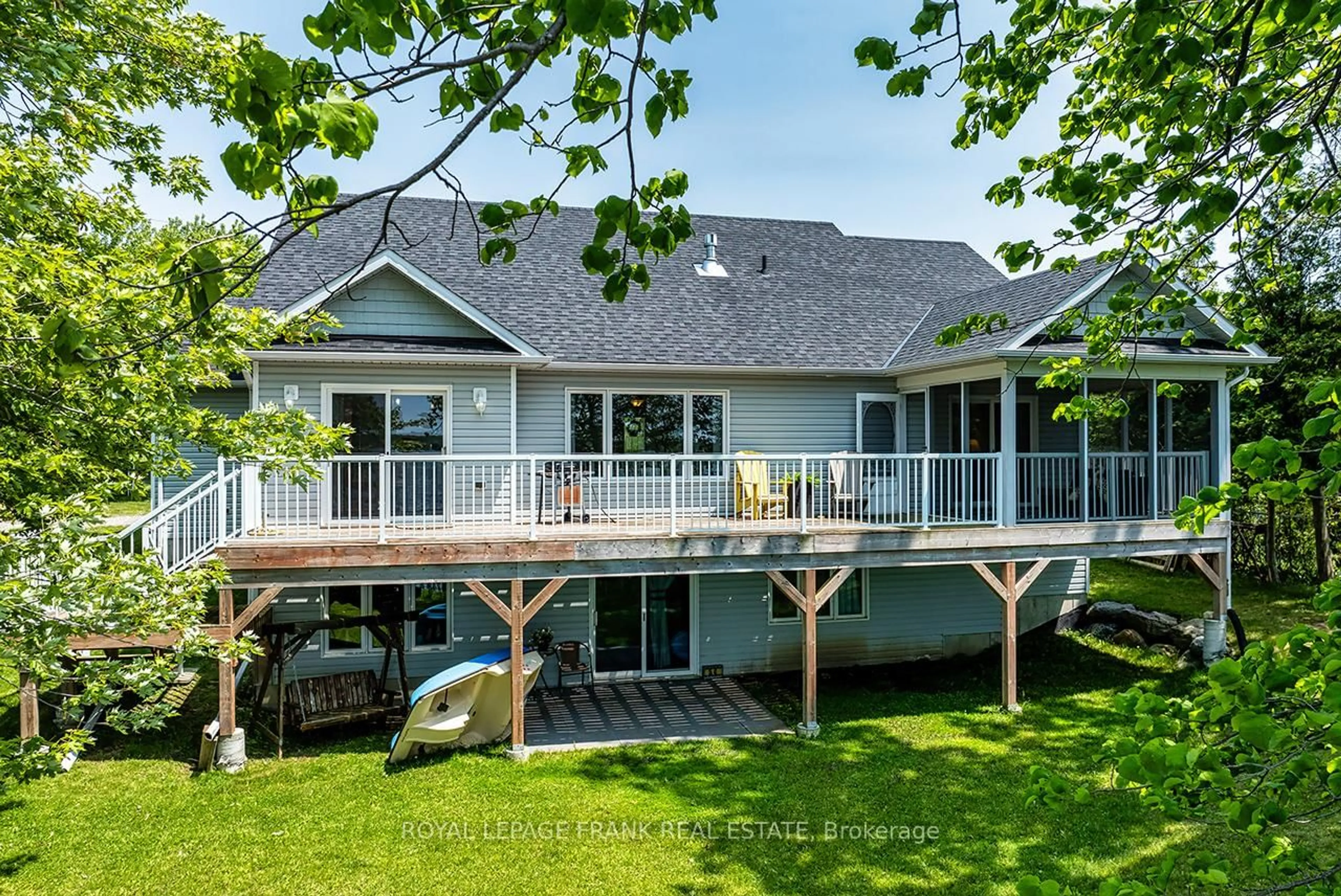 Patio, water/lake/river/ocean view for 54 Wakeford Rd, Kawartha Lakes Ontario K0M 2C0