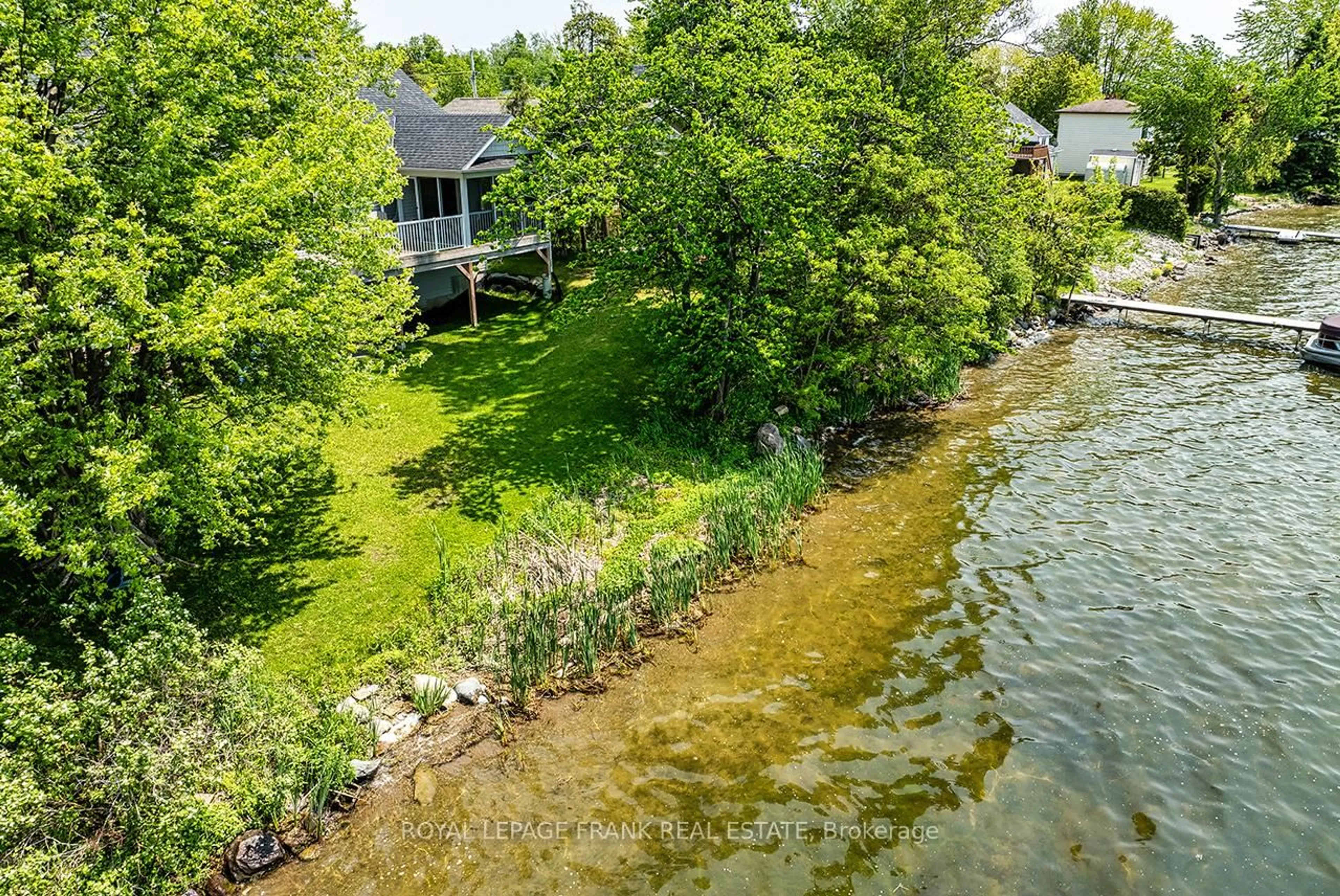 A pic from outside/outdoor area/front of a property/back of a property/a pic from drone, water/lake/river/ocean view for 54 Wakeford Rd, Kawartha Lakes Ontario K0M 2C0