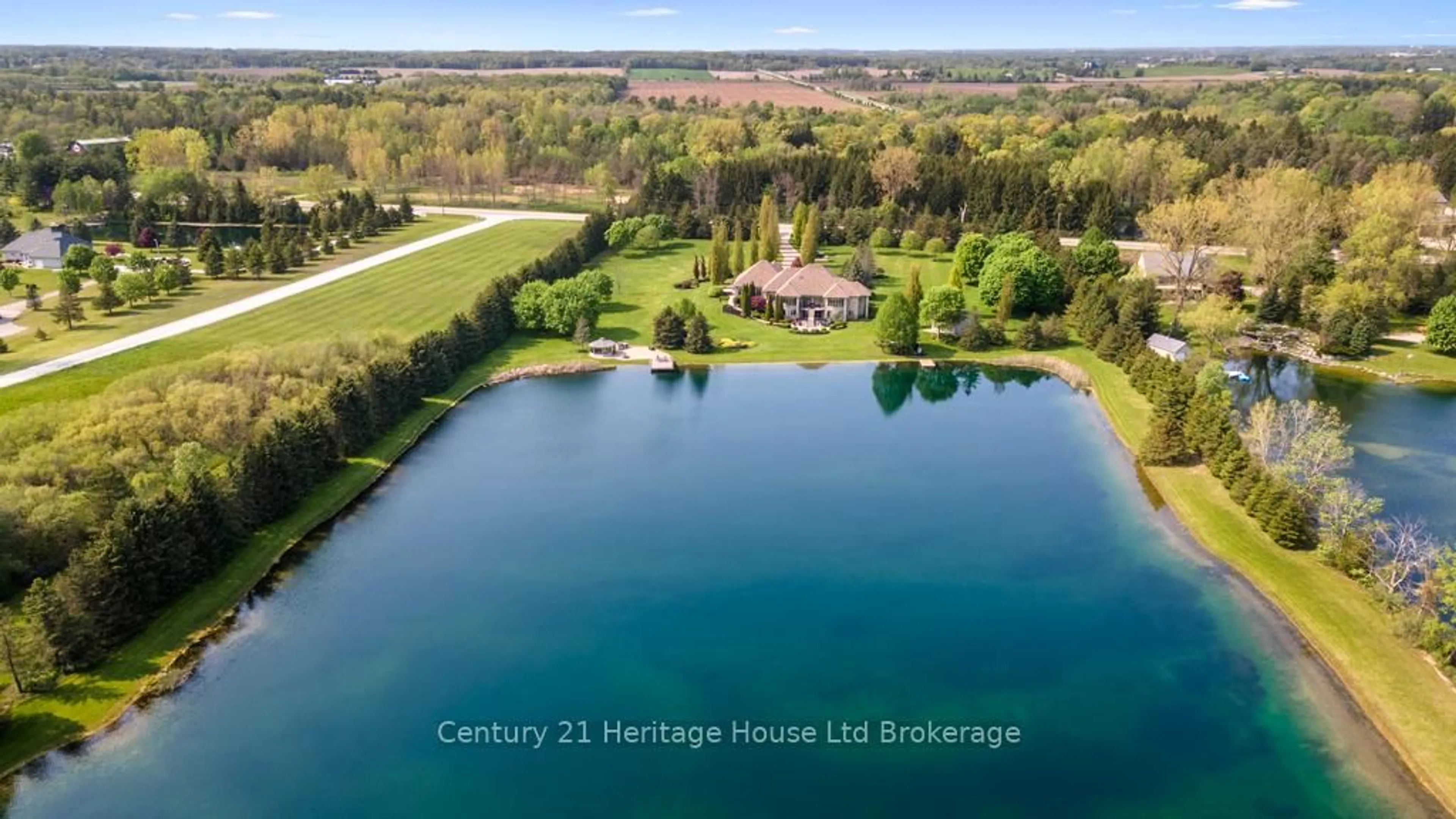 A pic from outside/outdoor area/front of a property/back of a property/a pic from drone, water/lake/river/ocean view for 5067 HAMILTON Rd, Thames Centre Ontario N0L 1G6