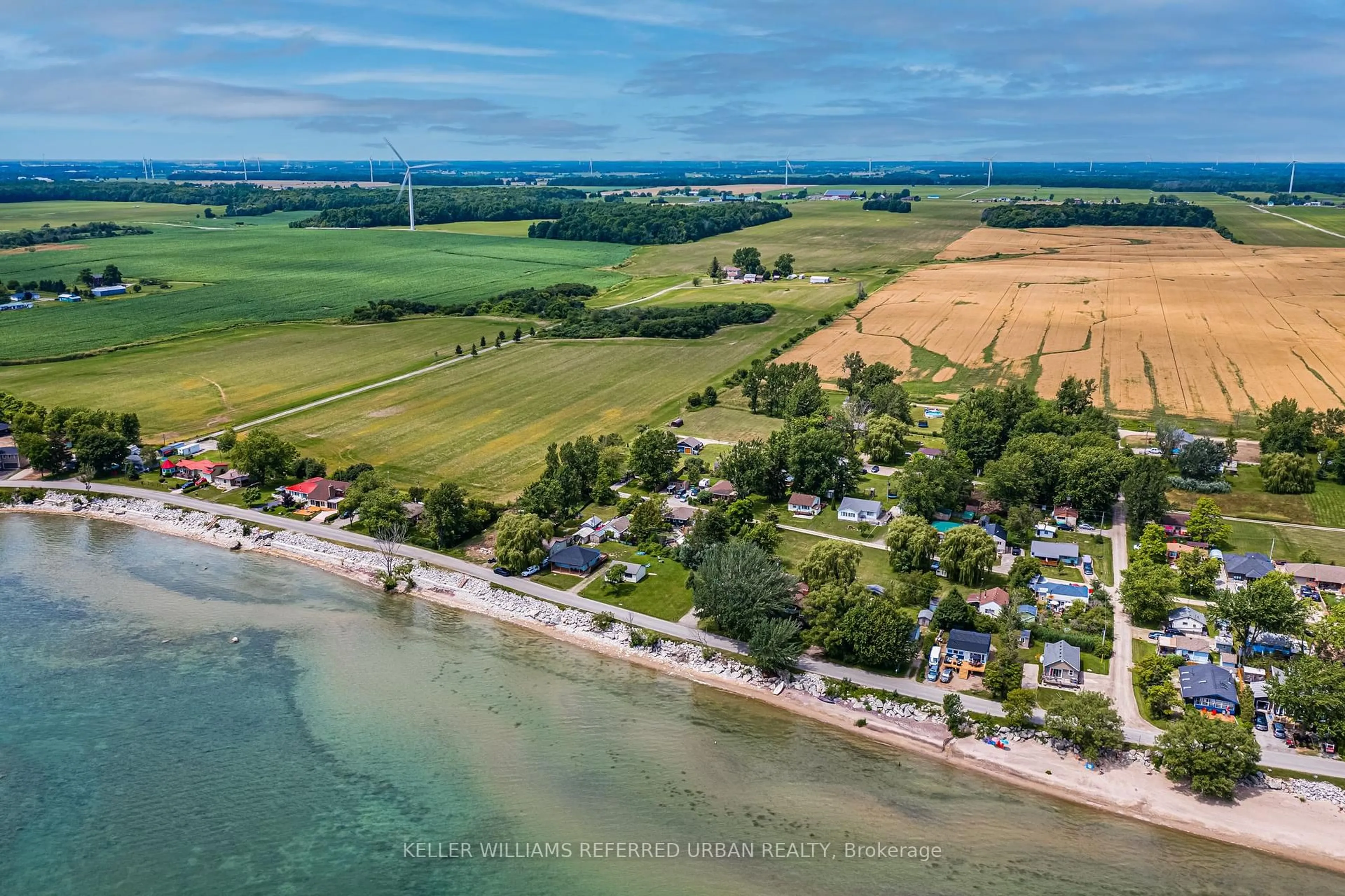 A pic from outside/outdoor area/front of a property/back of a property/a pic from drone, water/lake/river/ocean view for 845 Lakeshore Rd, Haldimand Ontario N0A 1P0