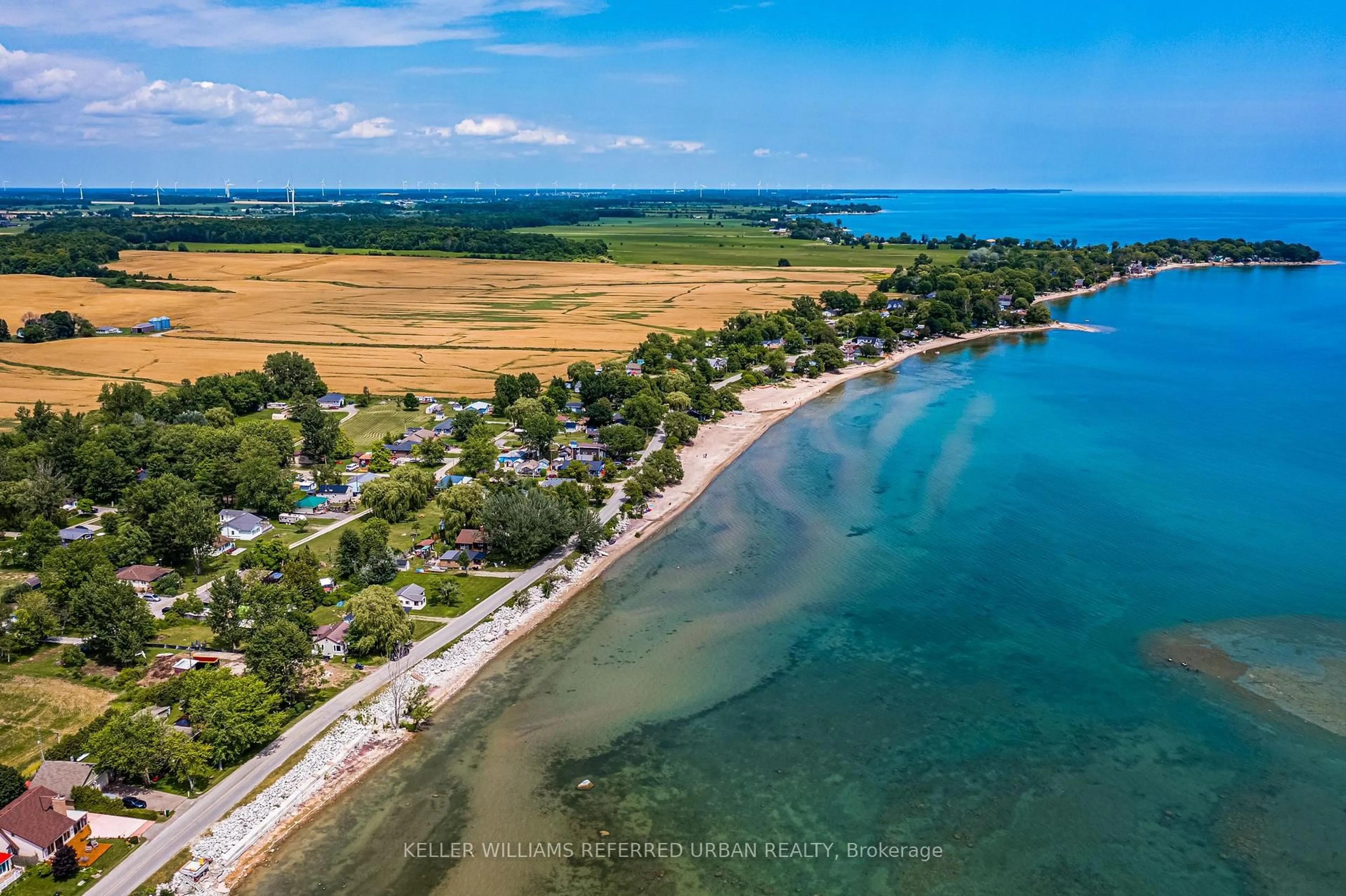 A pic from outside/outdoor area/front of a property/back of a property/a pic from drone, water/lake/river/ocean view for 845 Lakeshore Rd, Haldimand Ontario N0A 1P0