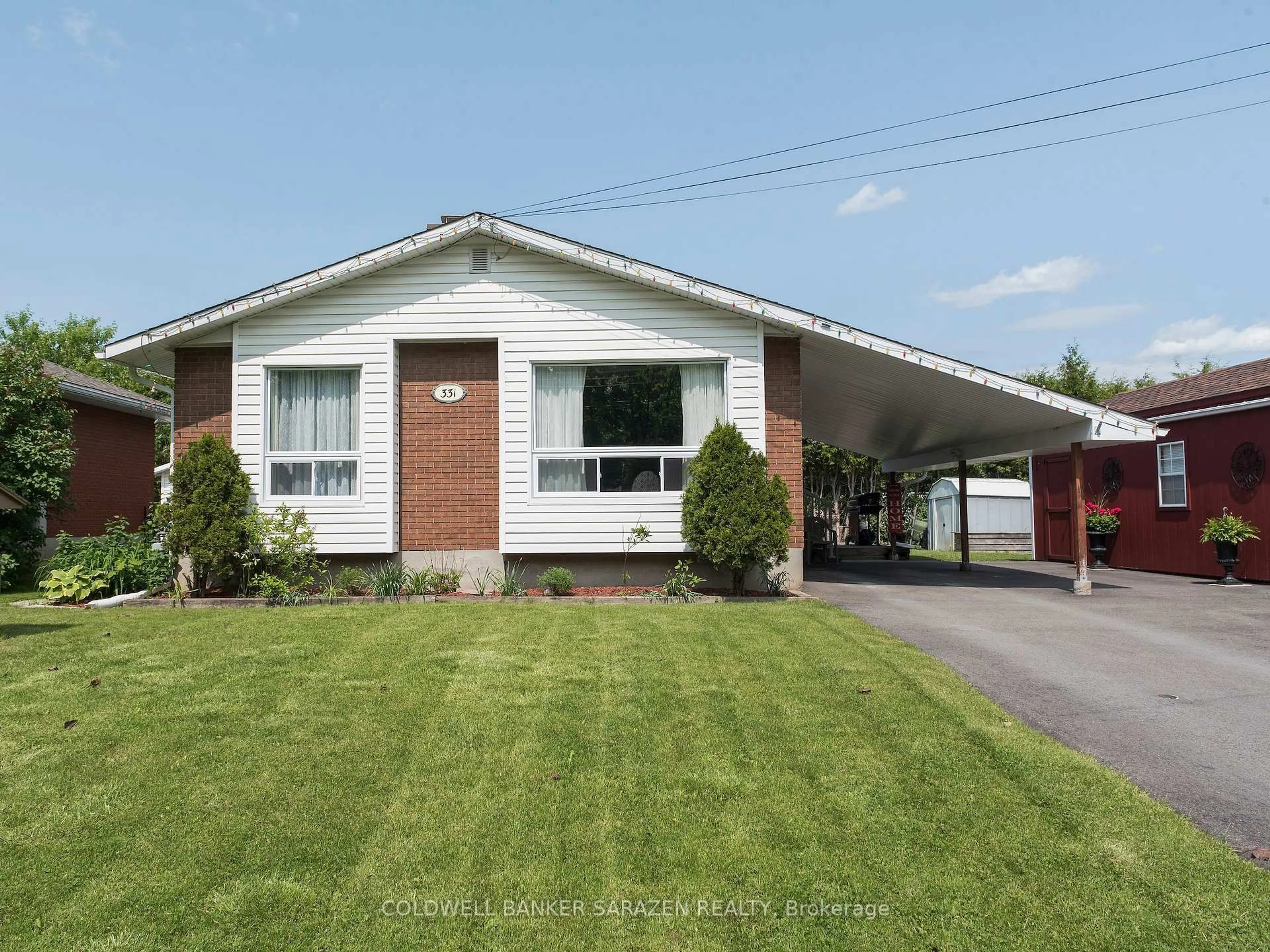 Home with vinyl exterior material, street for 331 Caruso St, Arnprior Ontario K7S 3K3
