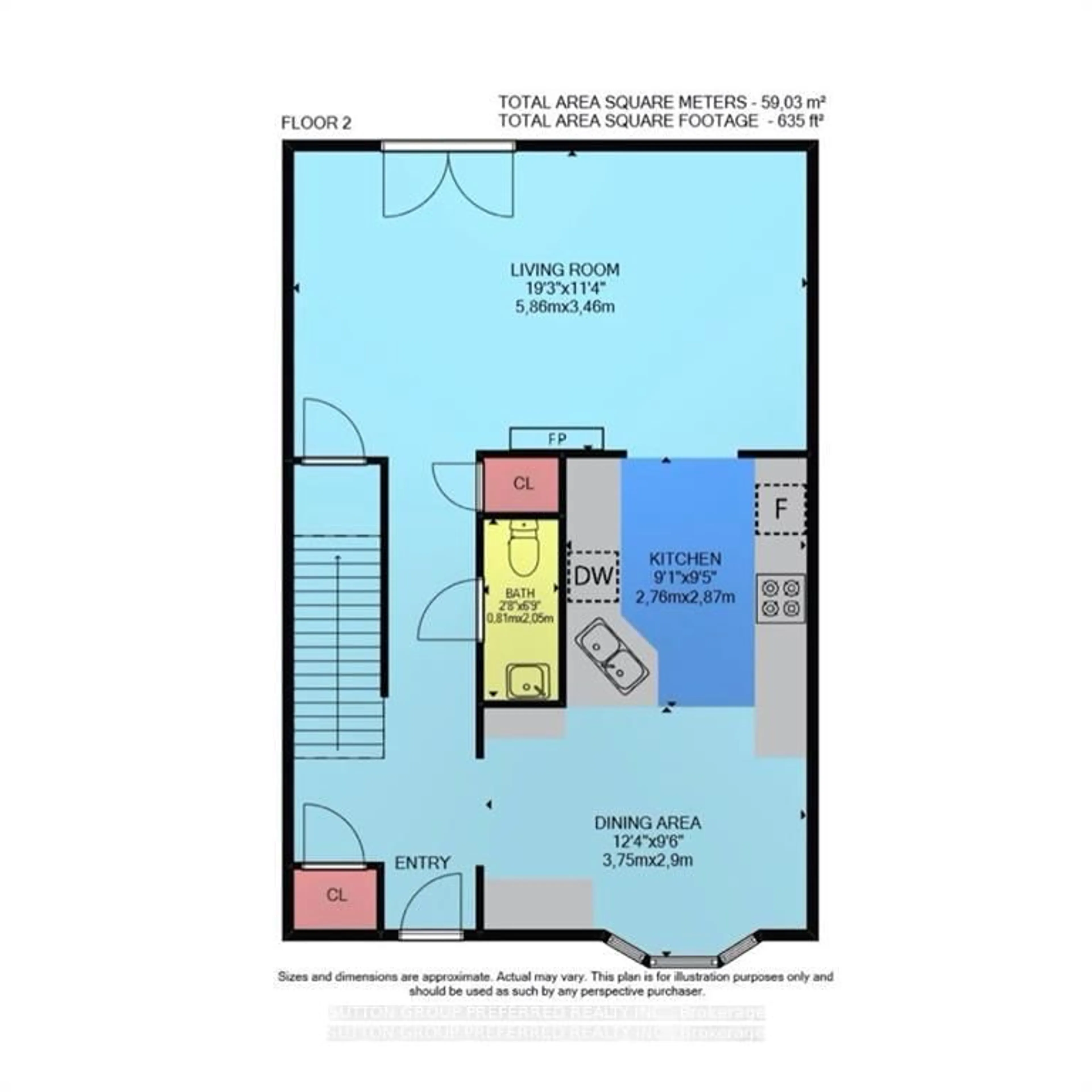 Floor plan for 166 BONAVENTURE Dr #22, London East Ontario N5V 4Y4