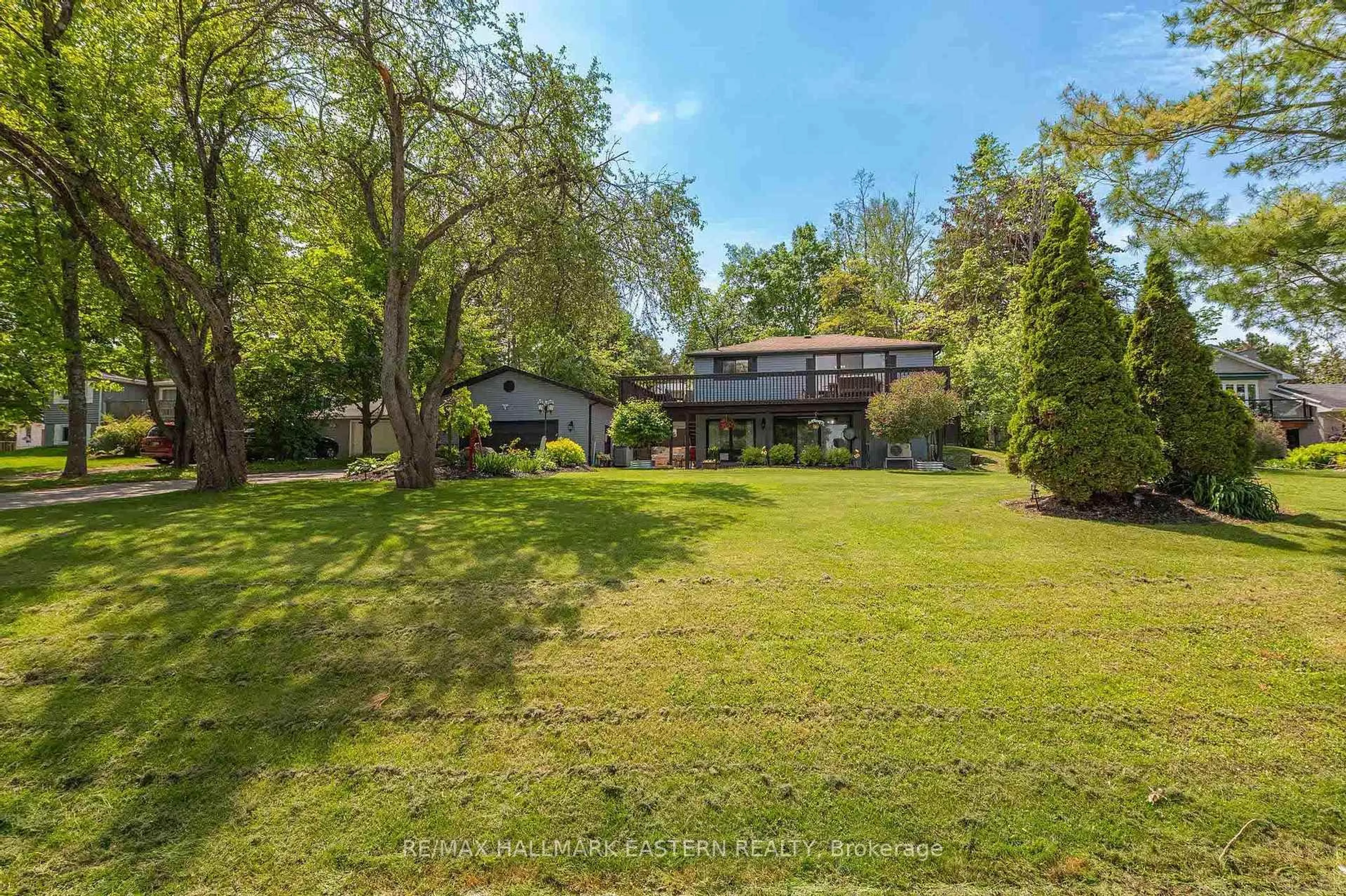A pic from outside/outdoor area/front of a property/back of a property/a pic from drone, water/lake/river/ocean view for 25 Lawrence St, Kawartha Lakes Ontario K9J 6X3