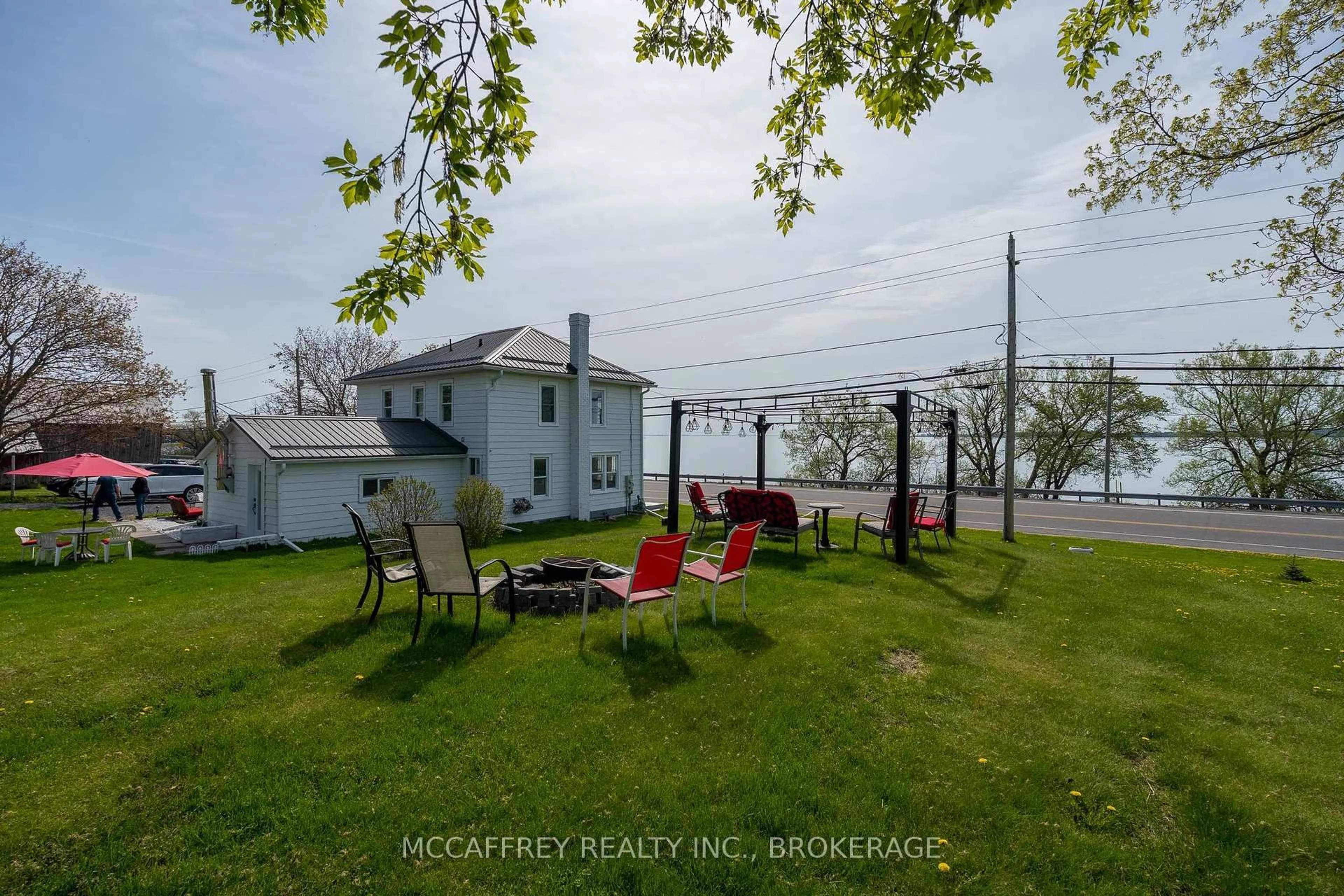 Patio, water/lake/river/ocean view for 4669 Bath Rd, Bath Ontario K0H 1G0
