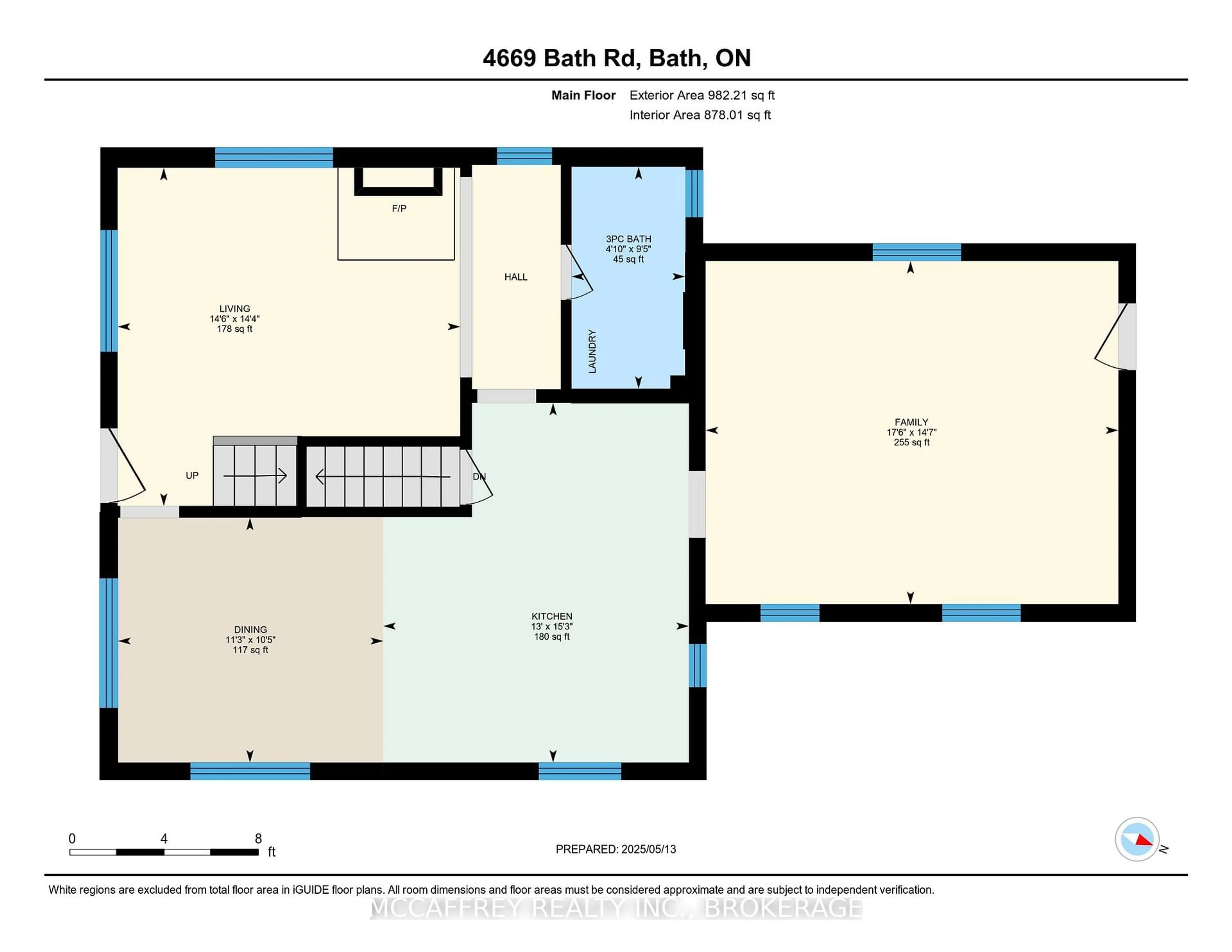 Floor plan for 4669 Bath Rd, Bath Ontario K0H 1G0