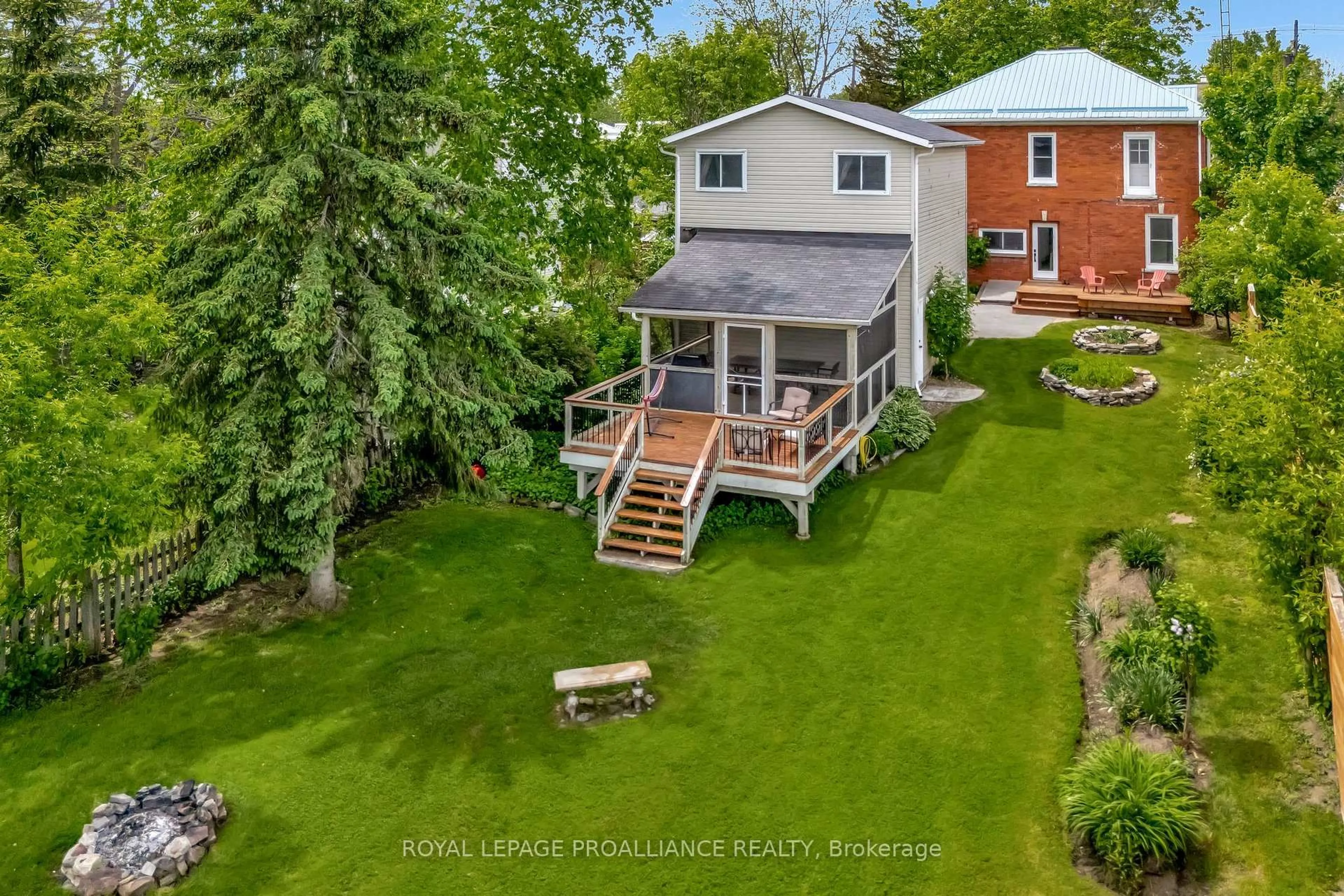 A pic from outside/outdoor area/front of a property/back of a property/a pic from drone, water/lake/river/ocean view for 6662 Road 38 N/A, Verona Ontario K0H 2W0