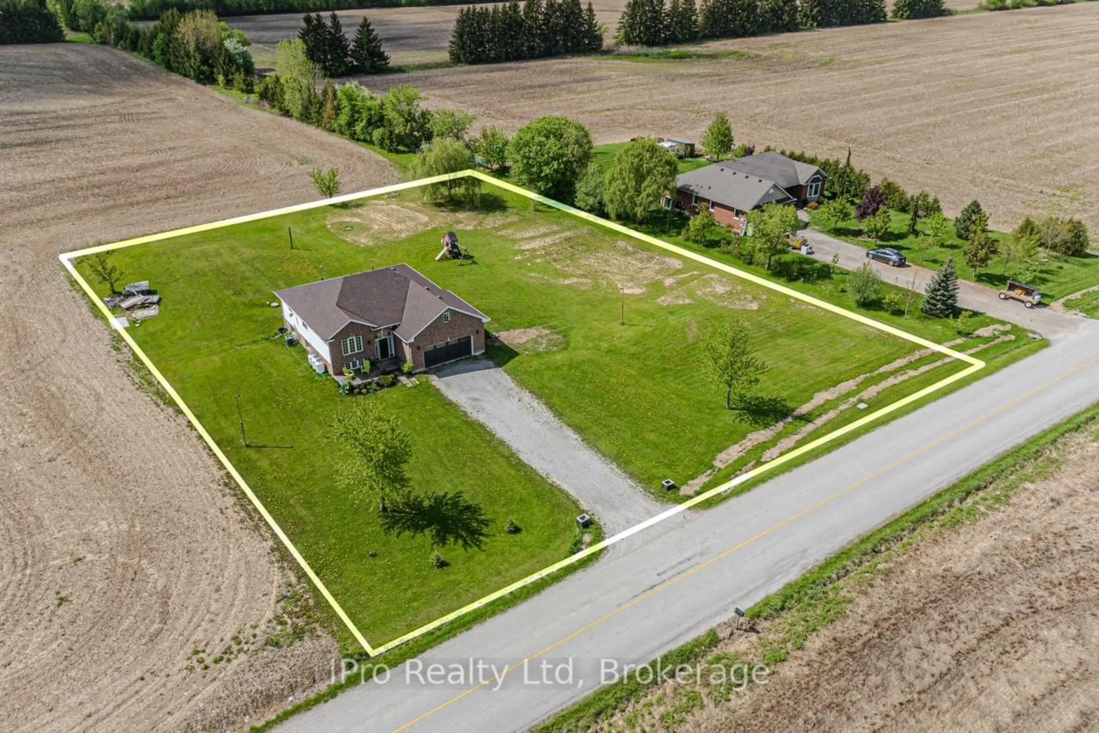 A pic from outside/outdoor area/front of a property/back of a property/a pic from drone, street for 166 Conc 11 Walpole Rd, Haldimand Ontario N0A 1H0