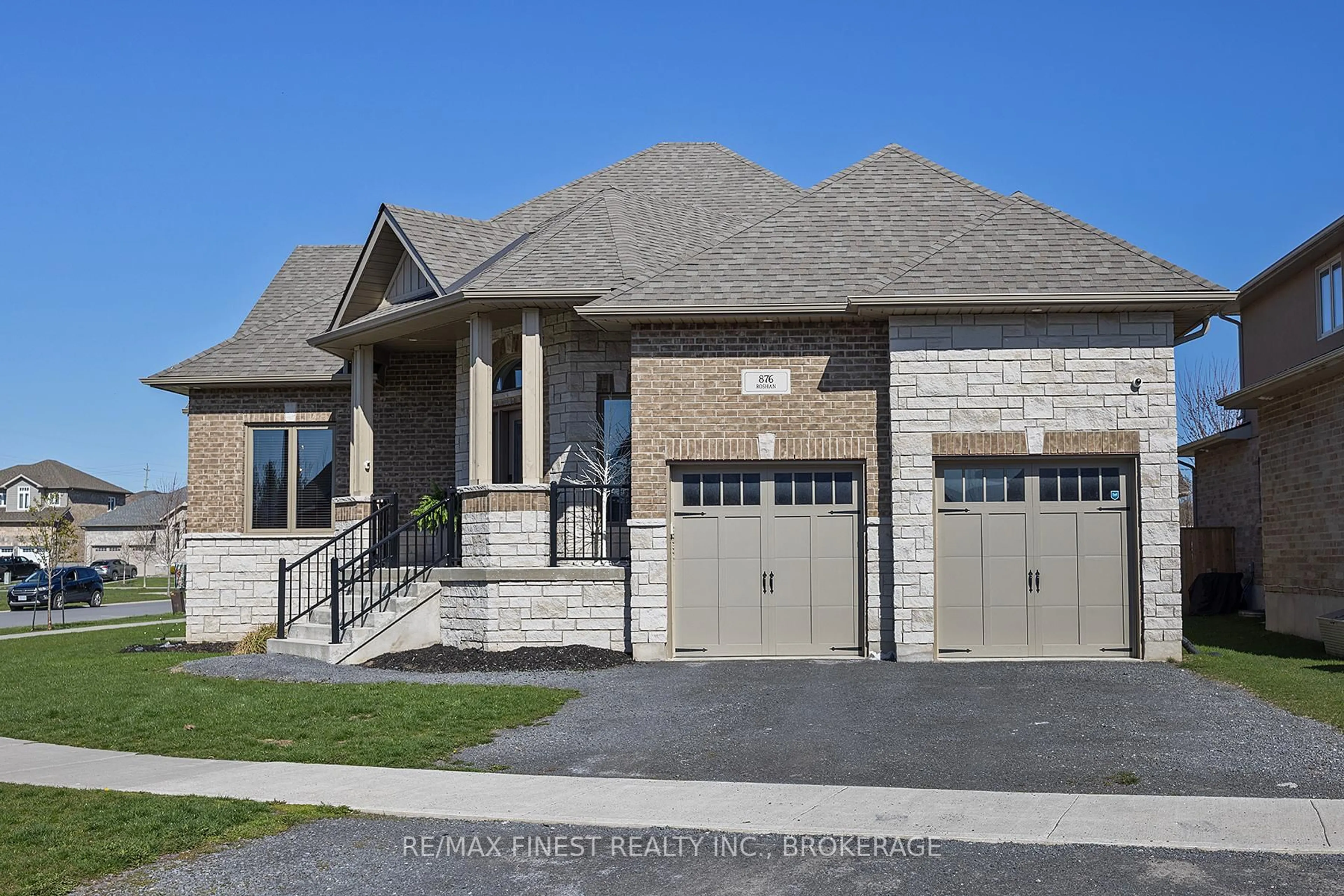 Home with brick exterior material, street for 876 ROSHAN Dr, Kingston Ontario K7P 0B2