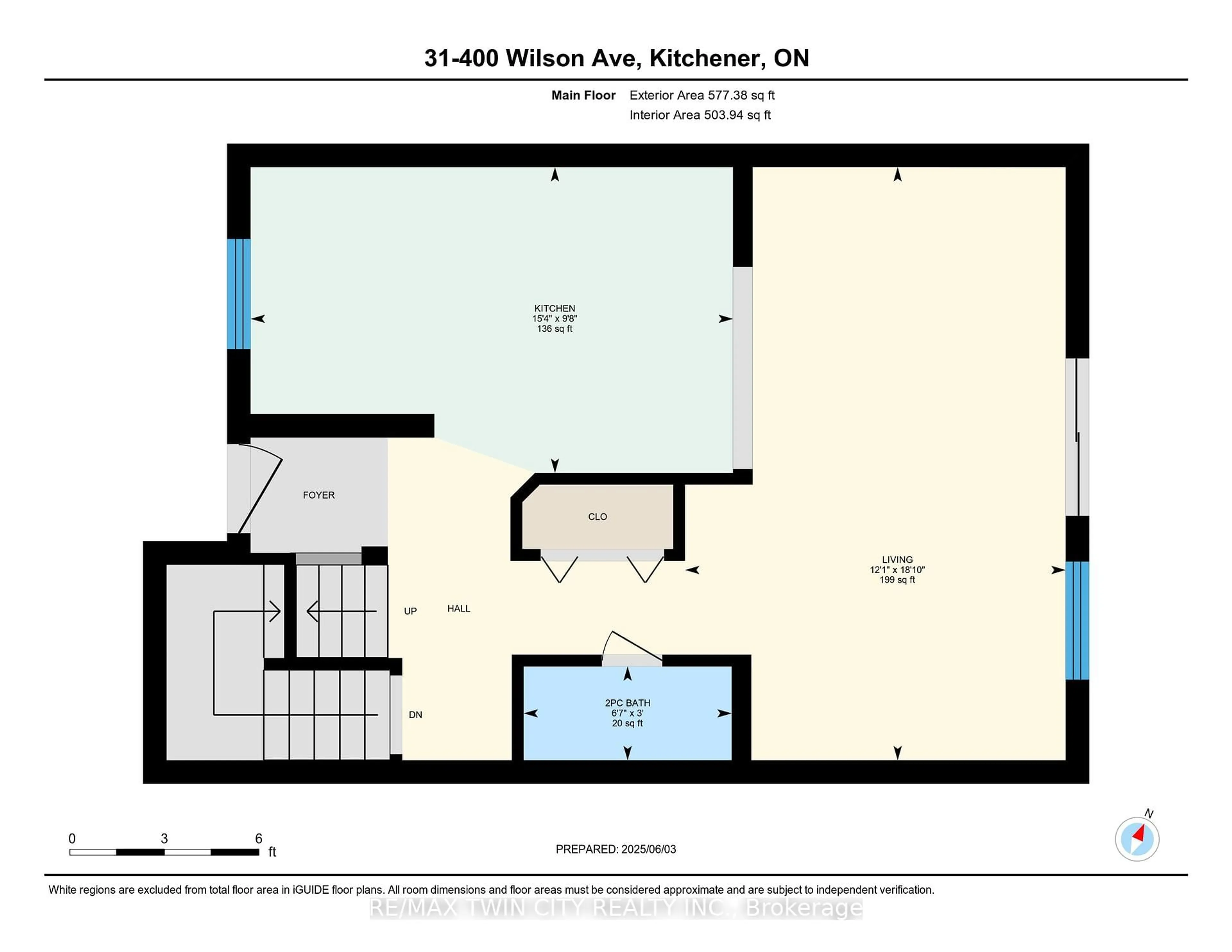 Floor plan for 400 Wilson Ave #31, Kitchener Ontario N2C 2S1