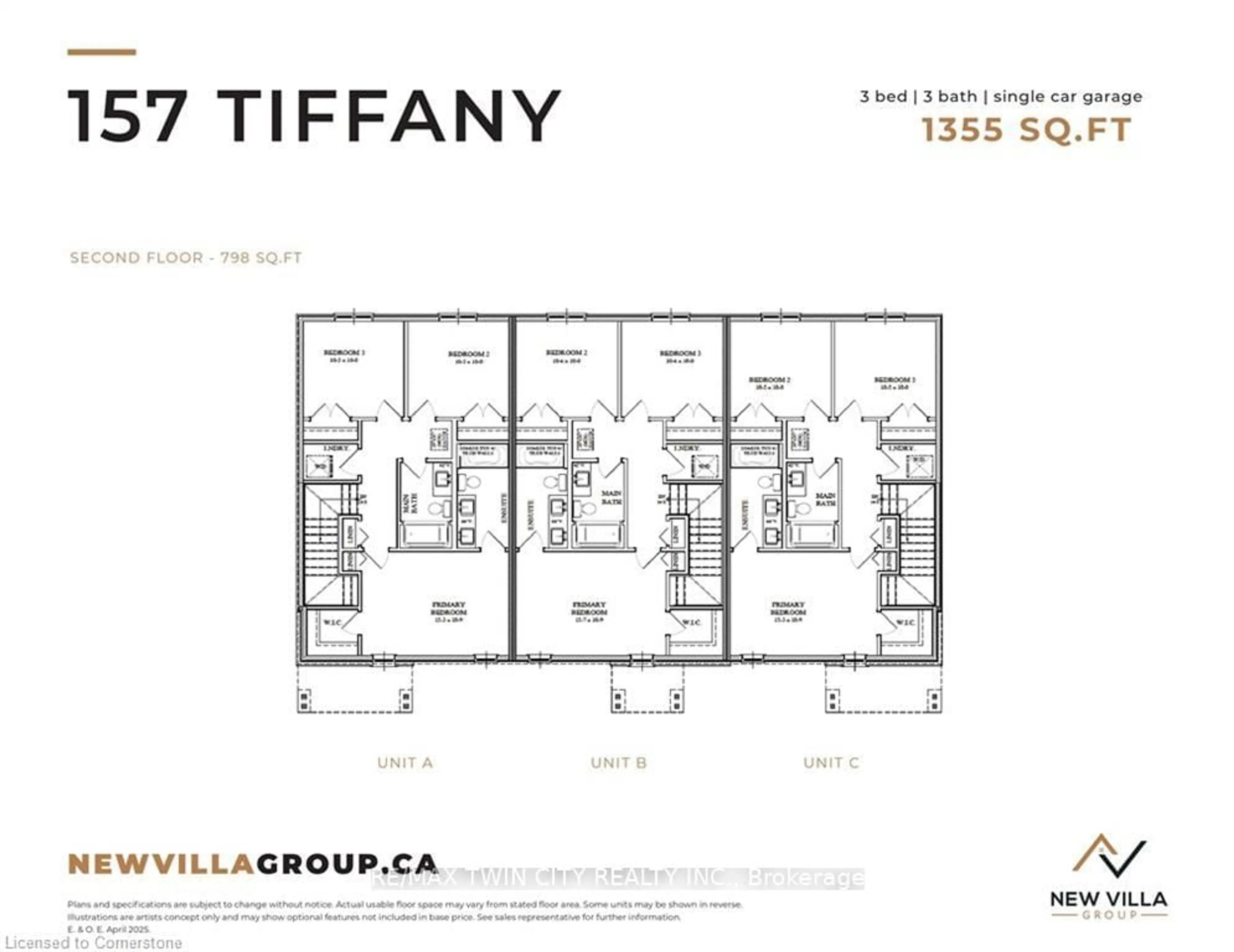 Floor plan for 165 Tiffany St, Cambridge Ontario N2H 2B4