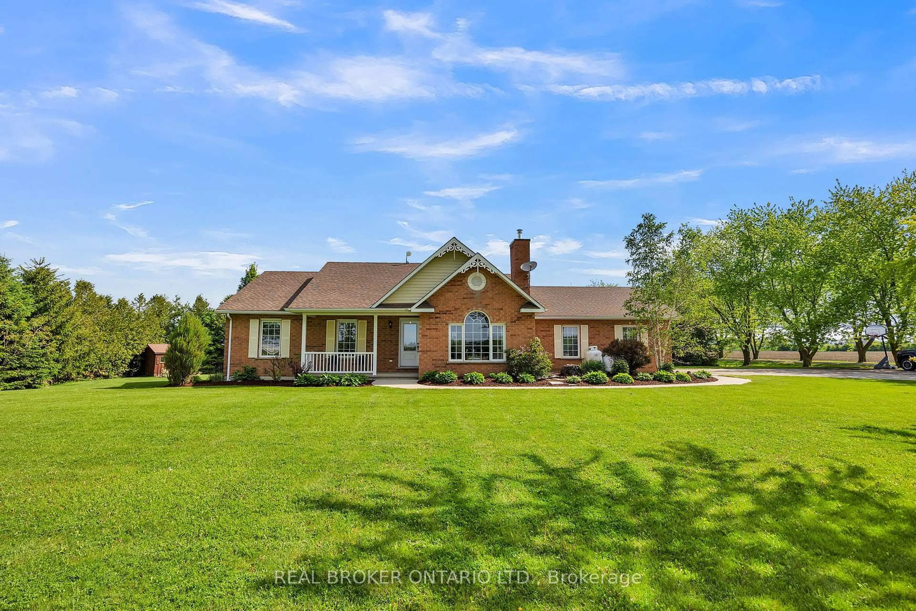 A pic from outside/outdoor area/front of a property/back of a property/a pic from drone, water/lake/river/ocean view for 7635 Wellington Road 7 N/A, Mapleton Ontario N0B 1A0