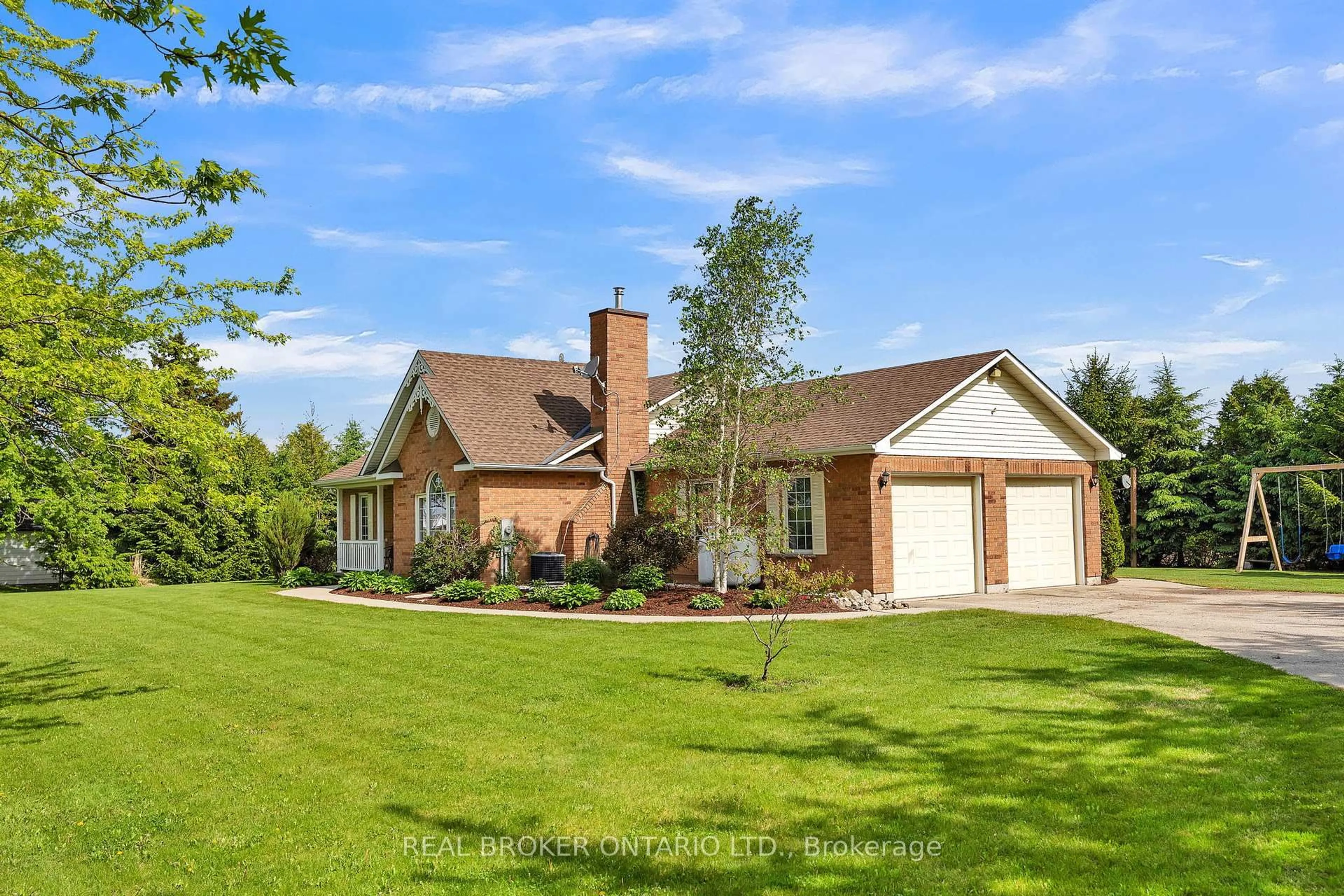 Home with brick exterior material, unknown for 7635 Wellington Road 7, Mapleton Ontario N0B 1A0