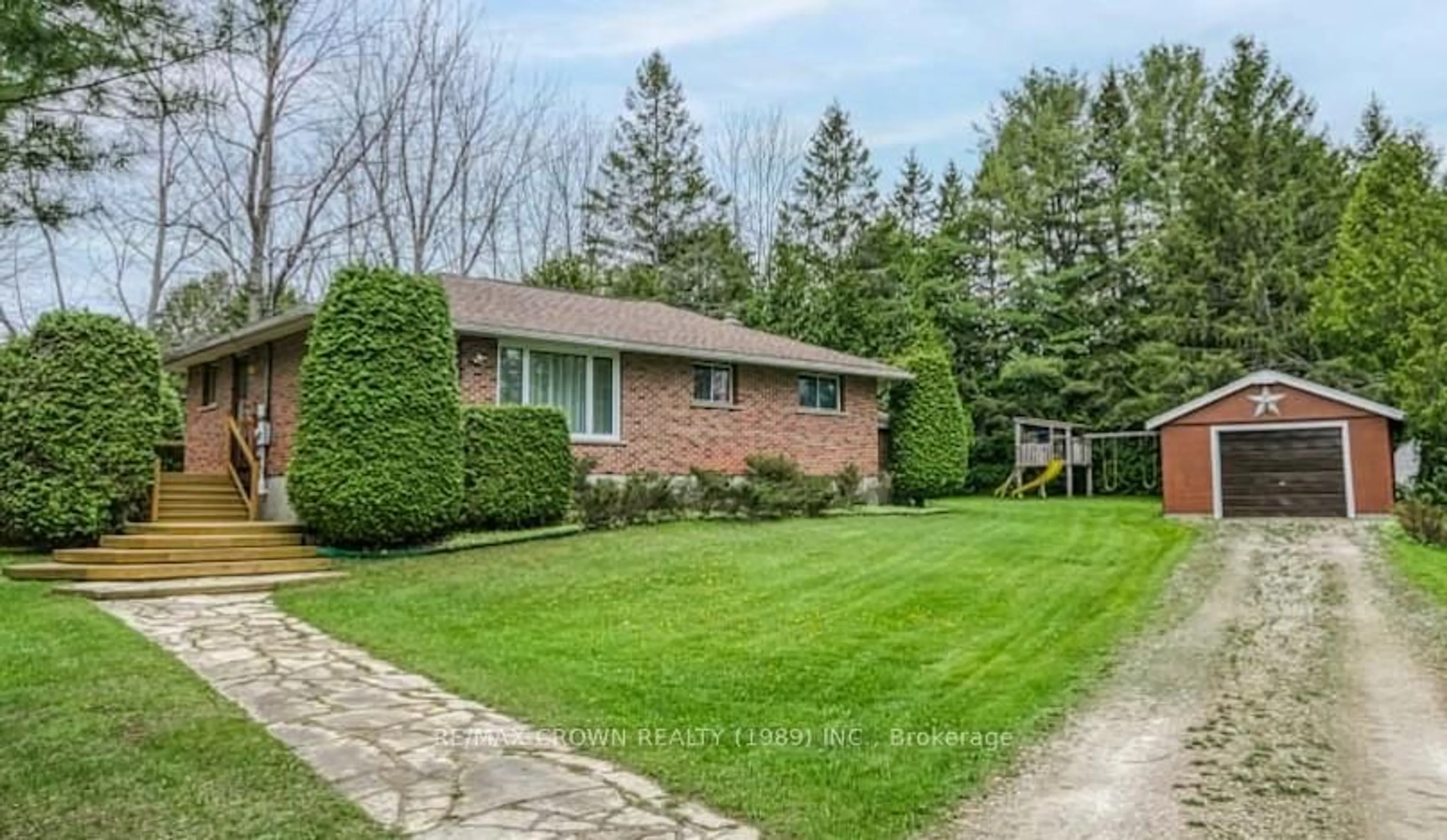 Home with brick exterior material, street for 57 Will o Wisp Way, Central Manitoulin Ontario P0P 1S0