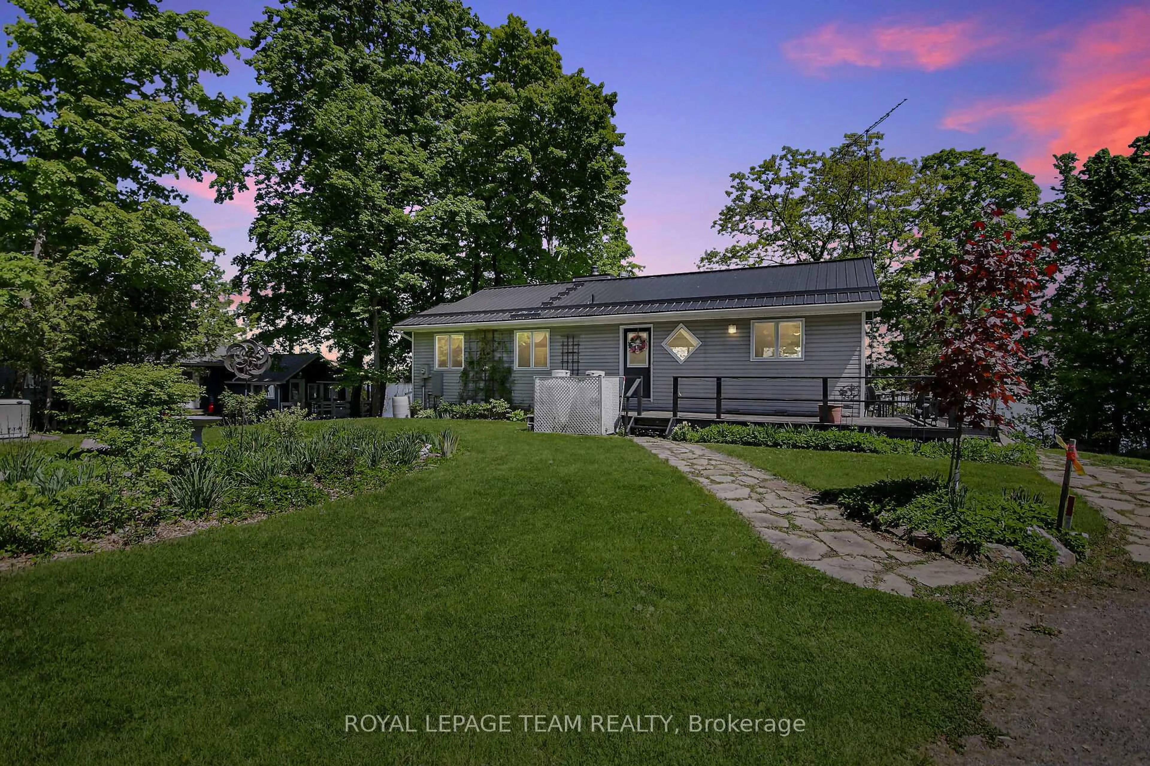 A pic from outside/outdoor area/front of a property/back of a property/a pic from drone, water/lake/river/ocean view for 110 Heron Lane, Carleton Place Ontario K7C 4L3