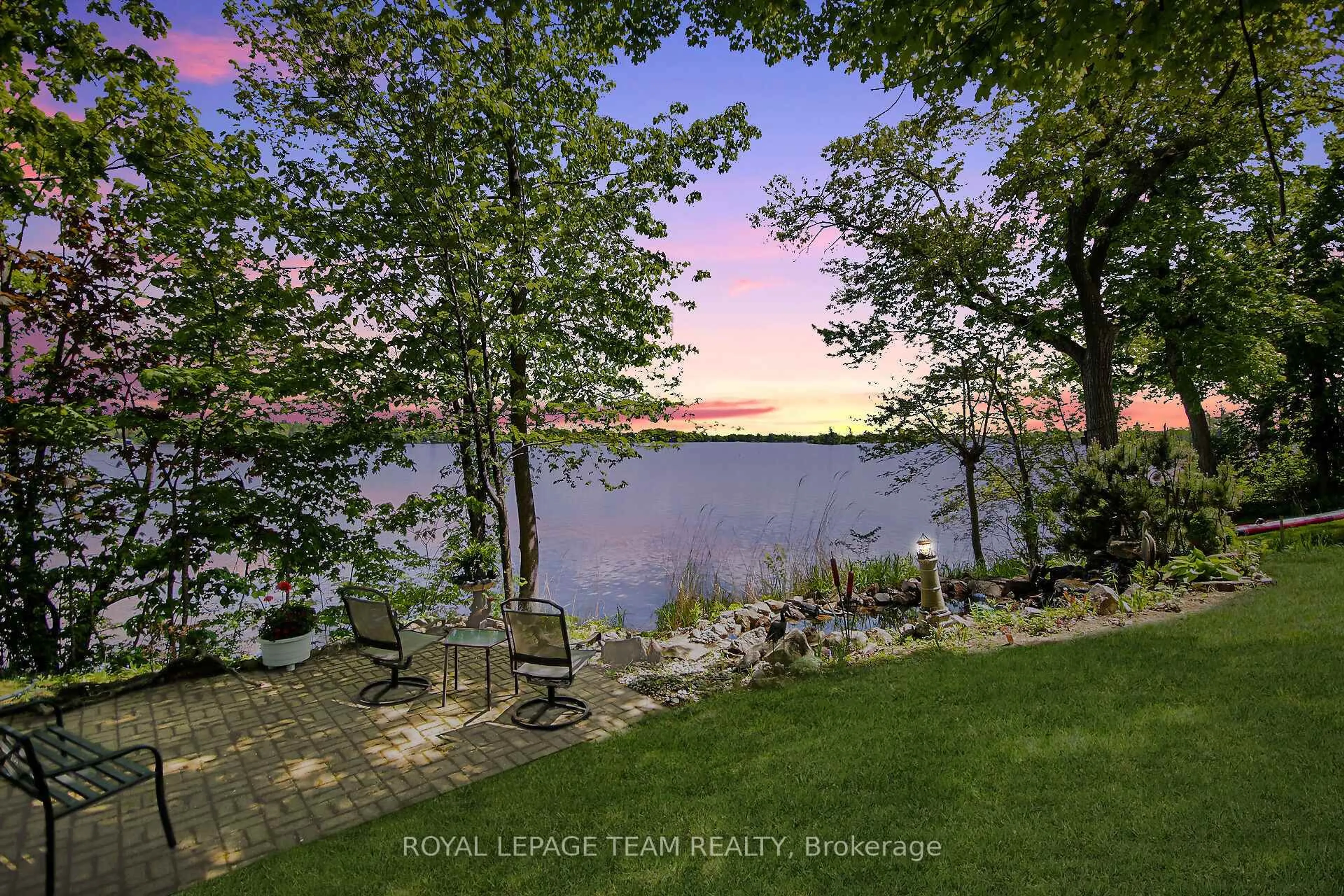 A pic from outside/outdoor area/front of a property/back of a property/a pic from drone, water/lake/river/ocean view for 110 Heron Lane, Carleton Place Ontario K7C 4L3