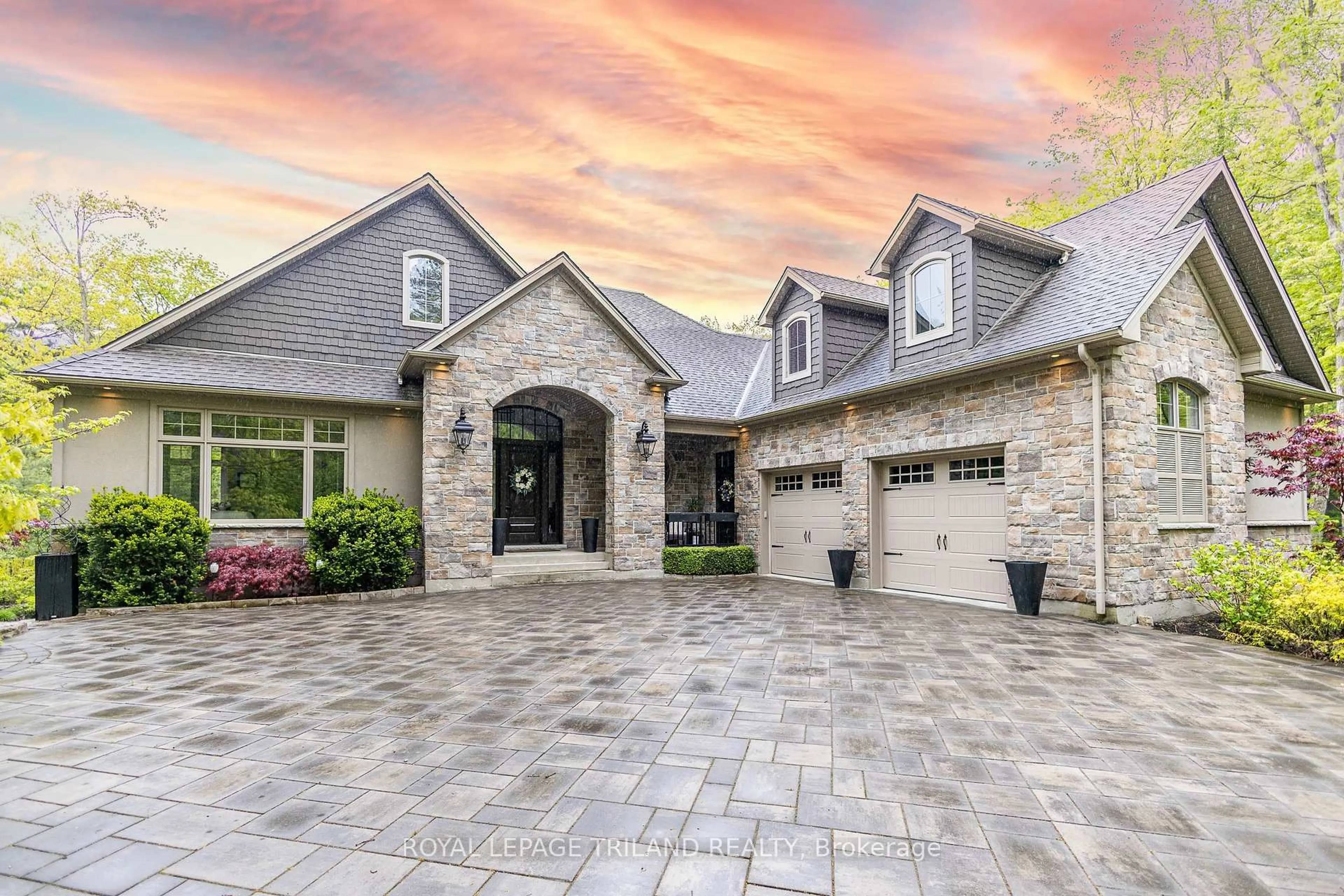 Home with brick exterior material, street for 10445 Pinetree Dr, Lambton Shores Ontario N0M 1T0