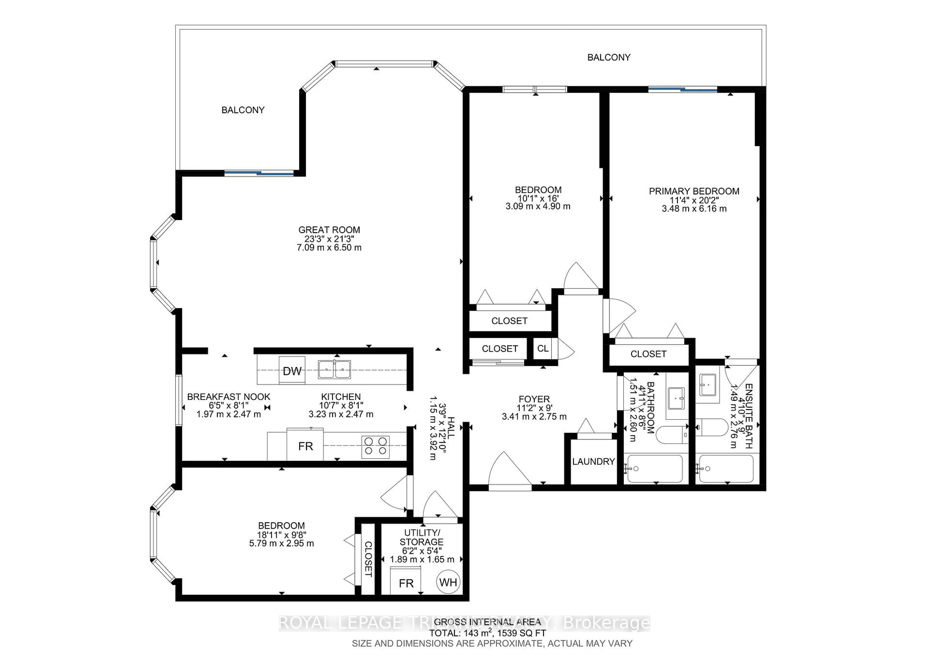 Floor plan for 1180 Commissioners Rd #409, London South Ontario N6K 4J2
