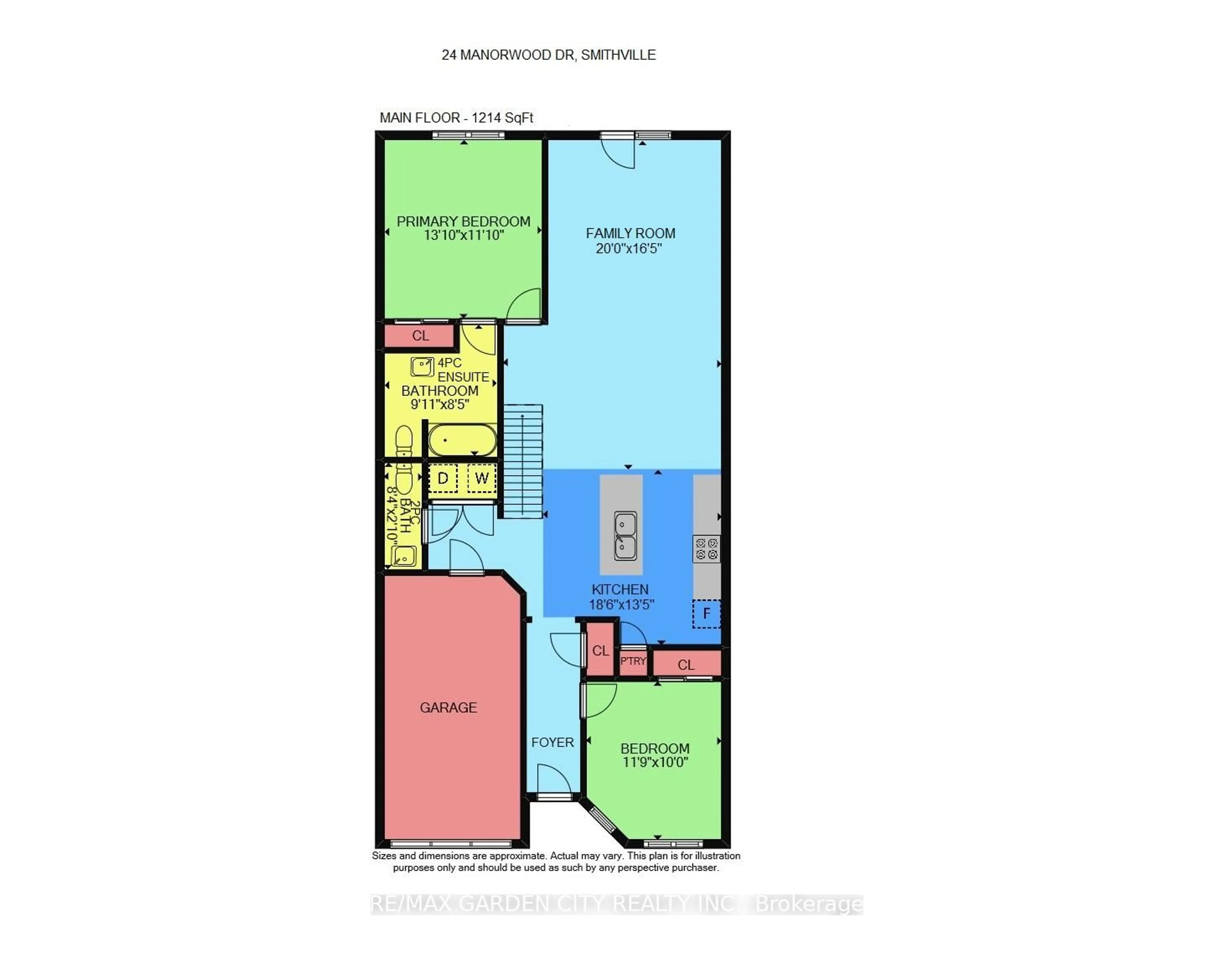 Floor plan for 24 MANORWOOD Dr, West Lincoln Ontario L0R 2A0