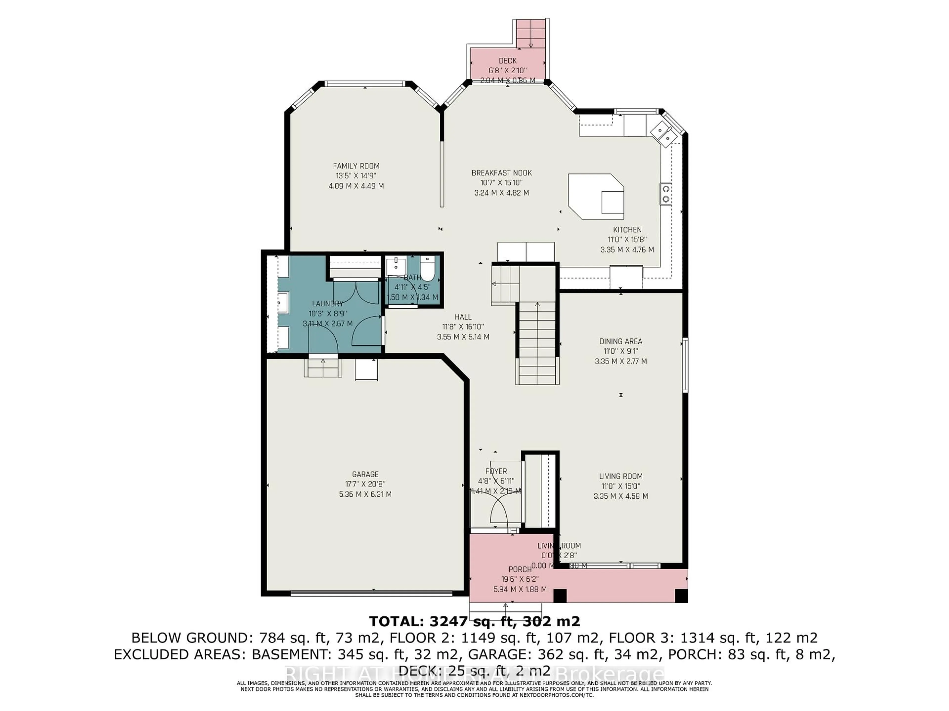 Floor plan for 203 Osterley Way, Ottawa Ontario K2S 2N6