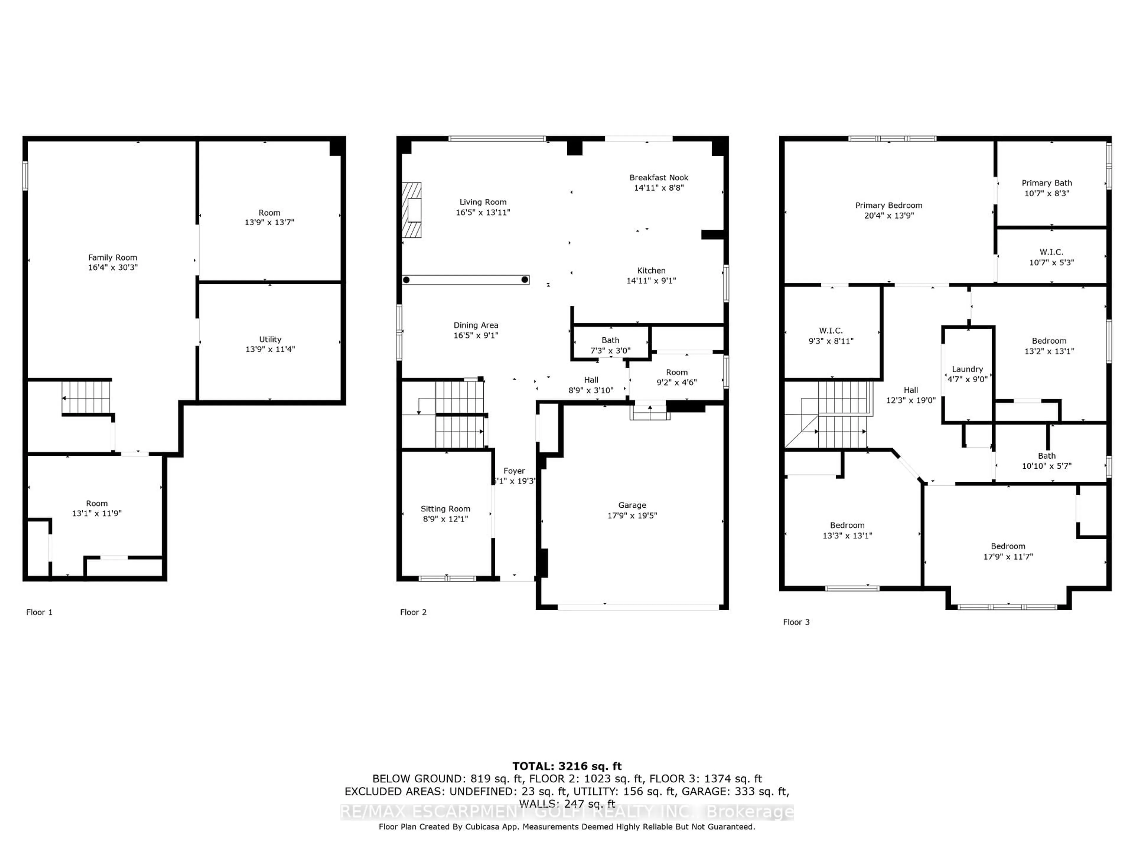 Floor plan for 132 Lampman Dr, Grimsby Ontario L8W 4A2