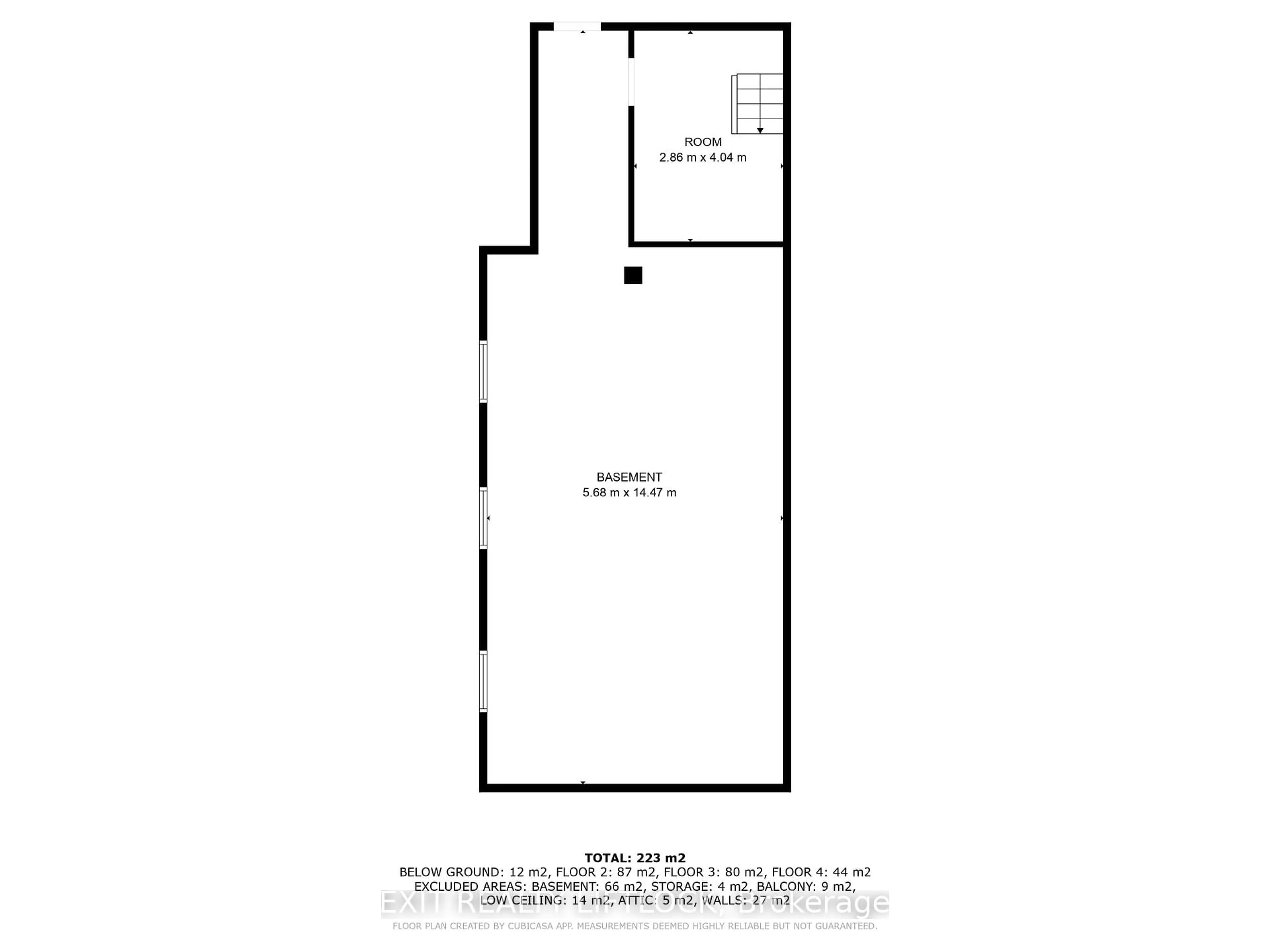 Floor plan for 141 Hunter Street, Peterborough East Ontario K9H 1G7