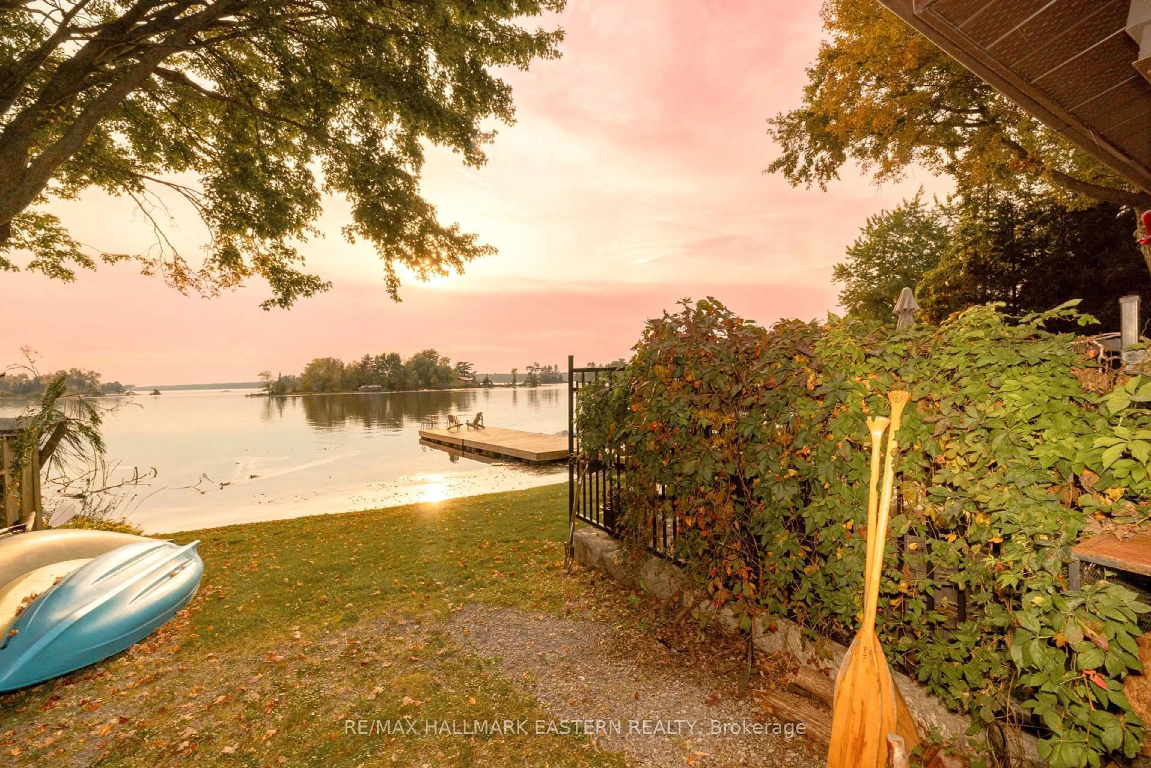 A pic from outside/outdoor area/front of a property/back of a property/a pic from drone, water/lake/river/ocean view for 2310 SALMON BAY Rd, Douro-Dummer Ontario K0L 2H0